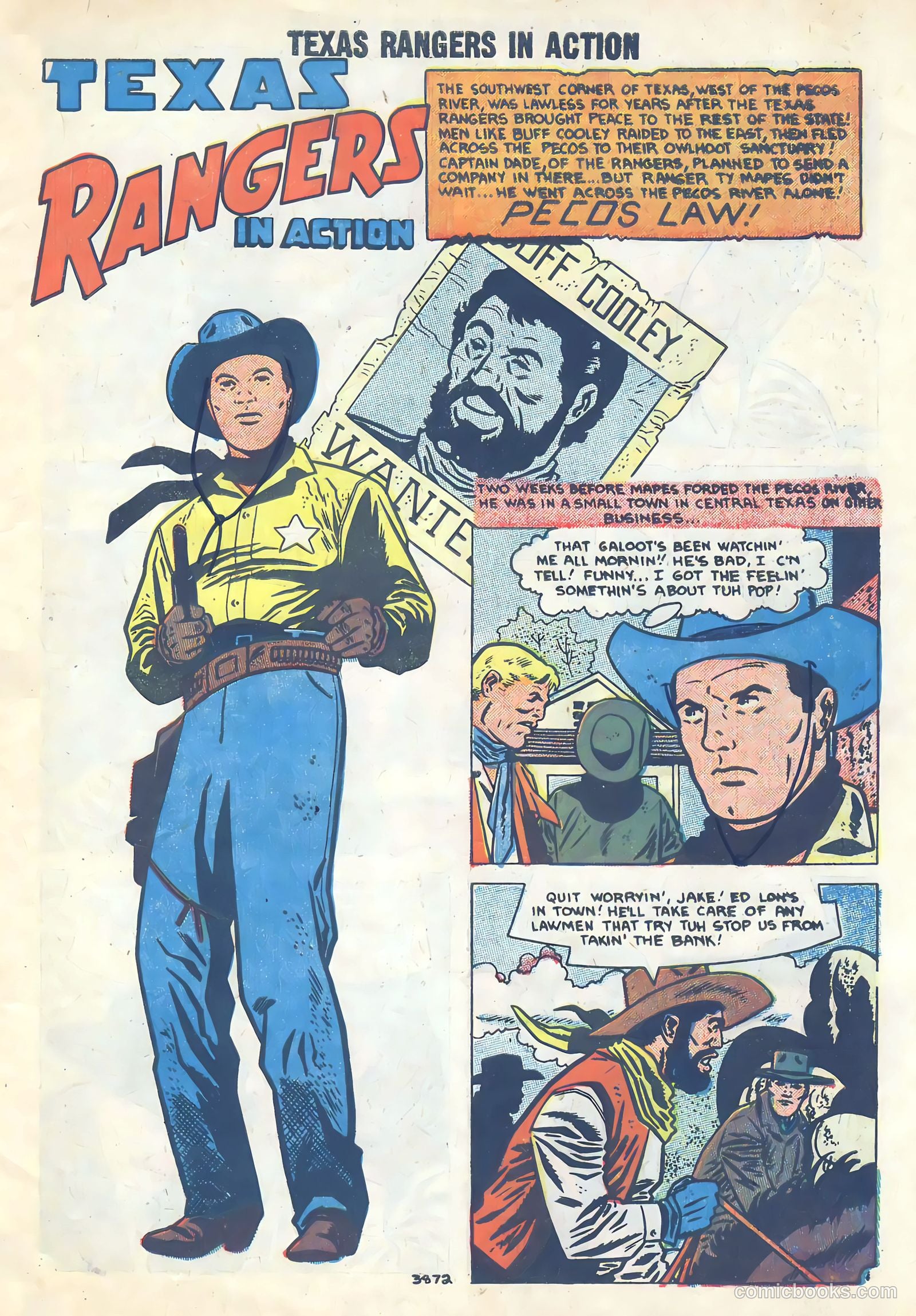 Texas Rangers in Action #13 (1958) — page 3 of 36