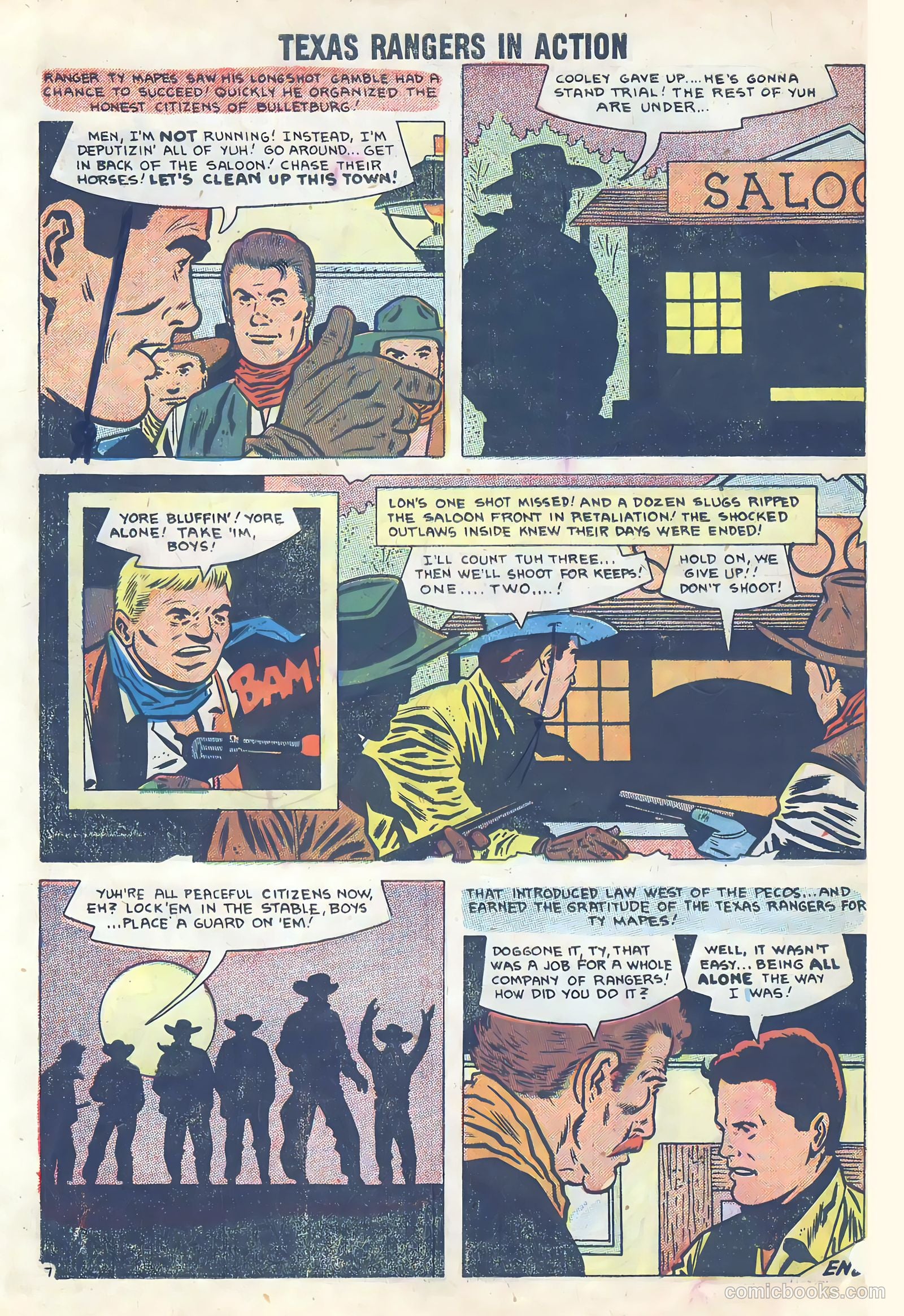 Texas Rangers in Action #13 (1958) — page 10 of 36