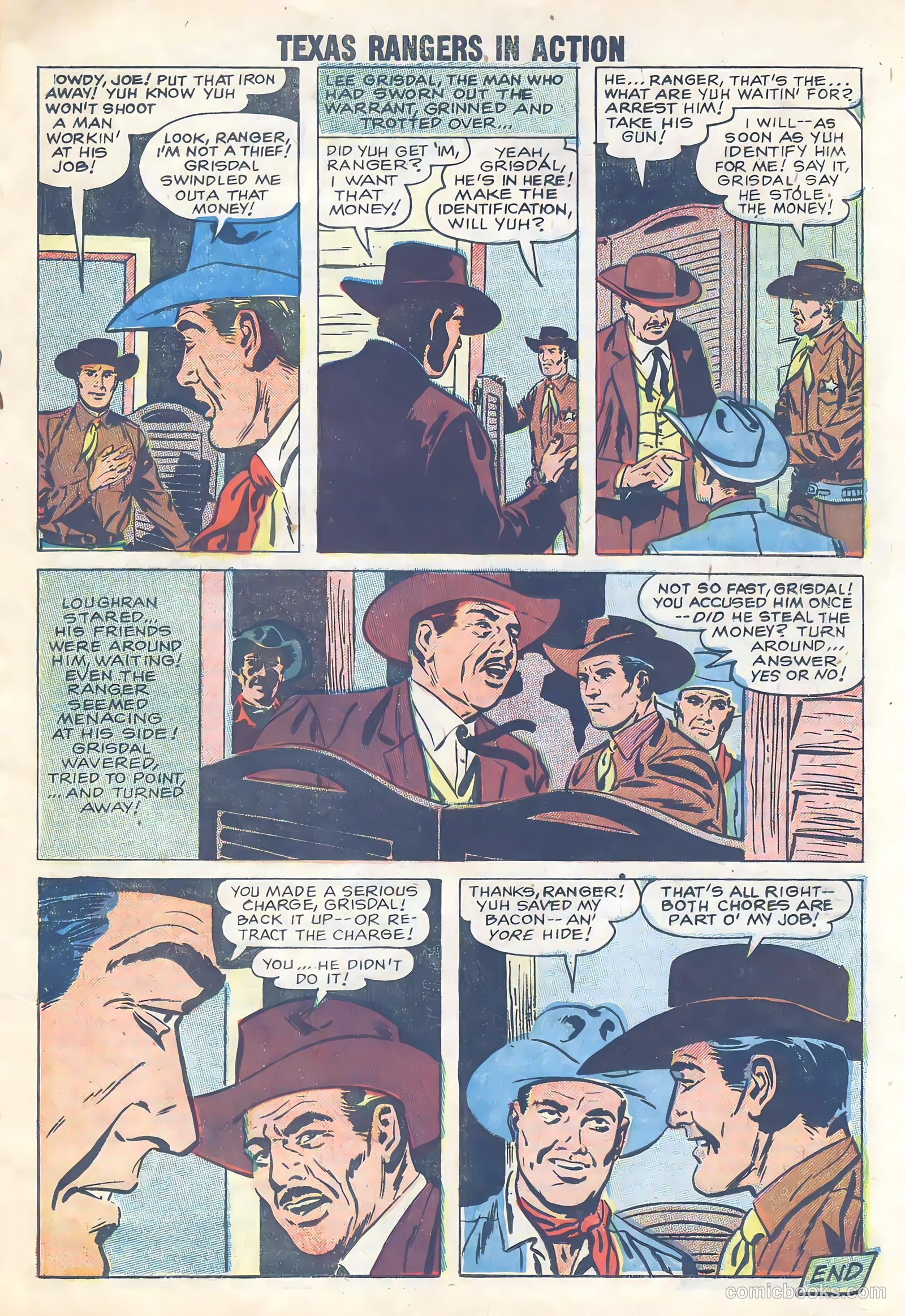 Texas Rangers in Action #13 (1958) — page 19 of 36