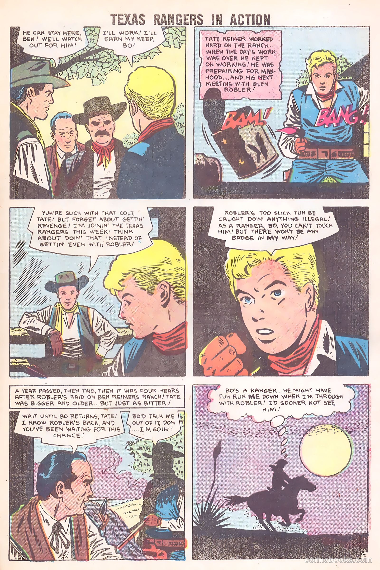 Texas Rangers in Action #14 (1958) — page 5 of 37