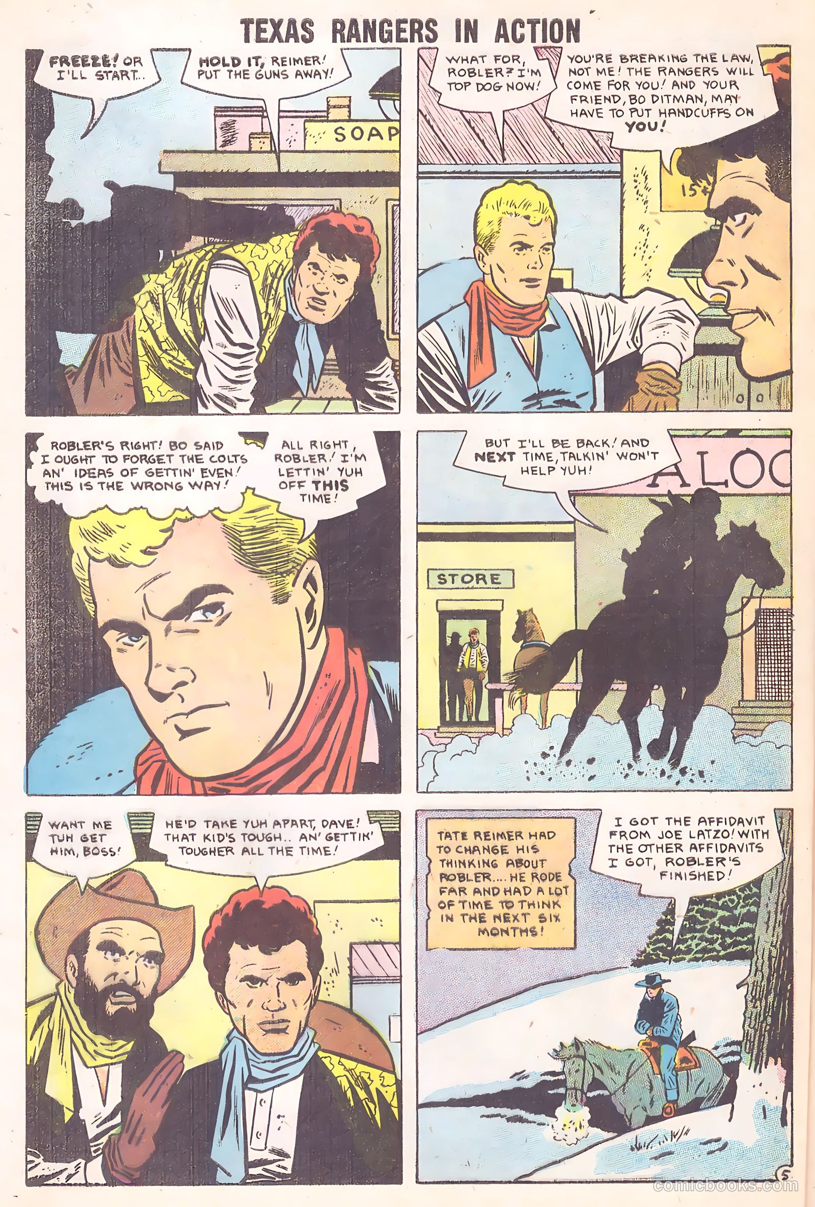 Texas Rangers in Action #14 (1958) — page 8 of 37