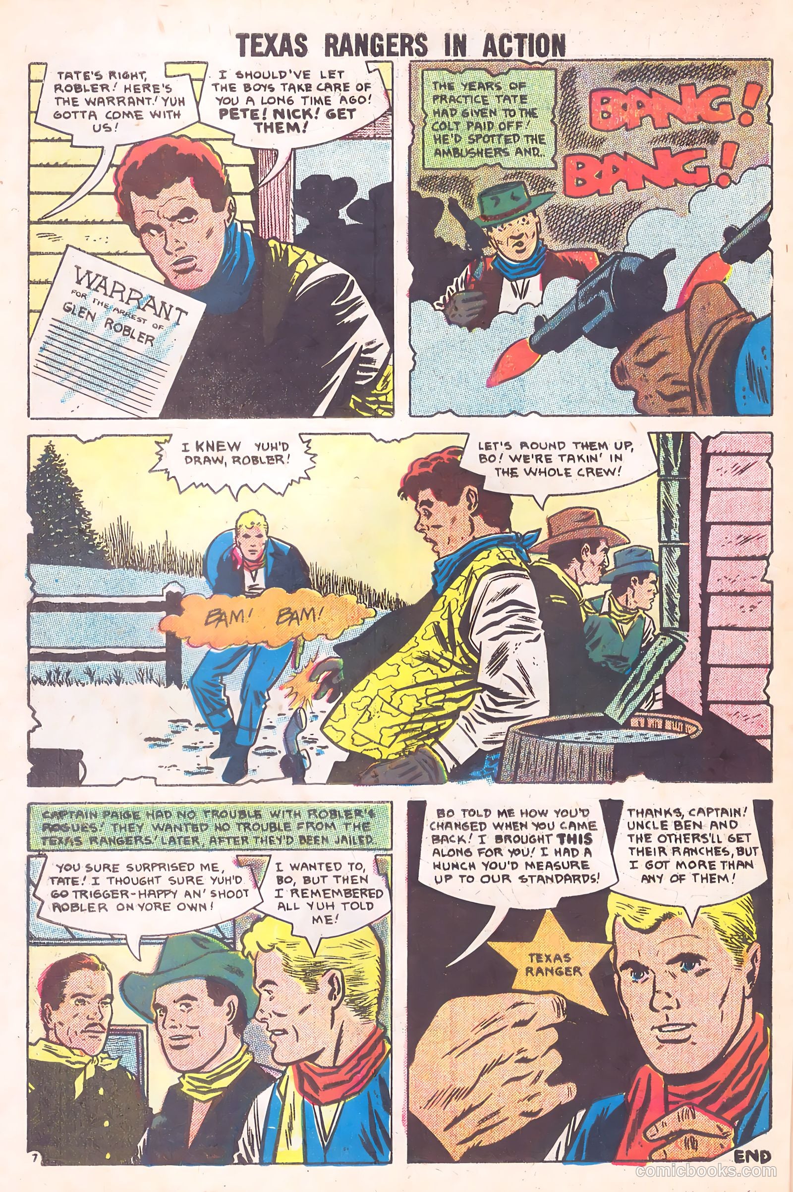 Texas Rangers in Action #14 (1958) — page 10 of 37