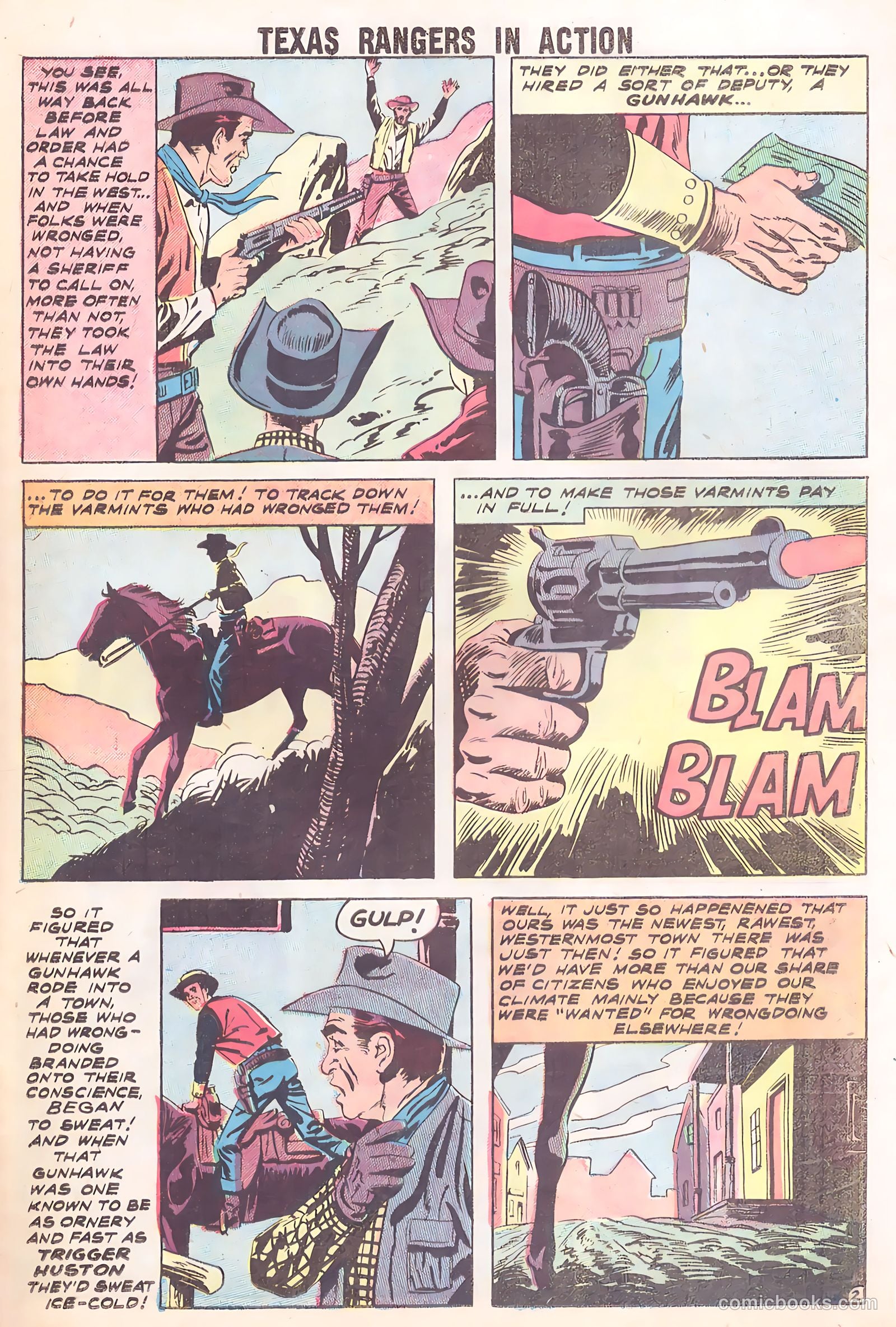 Texas Rangers in Action #14 (1958) — page 25 of 37