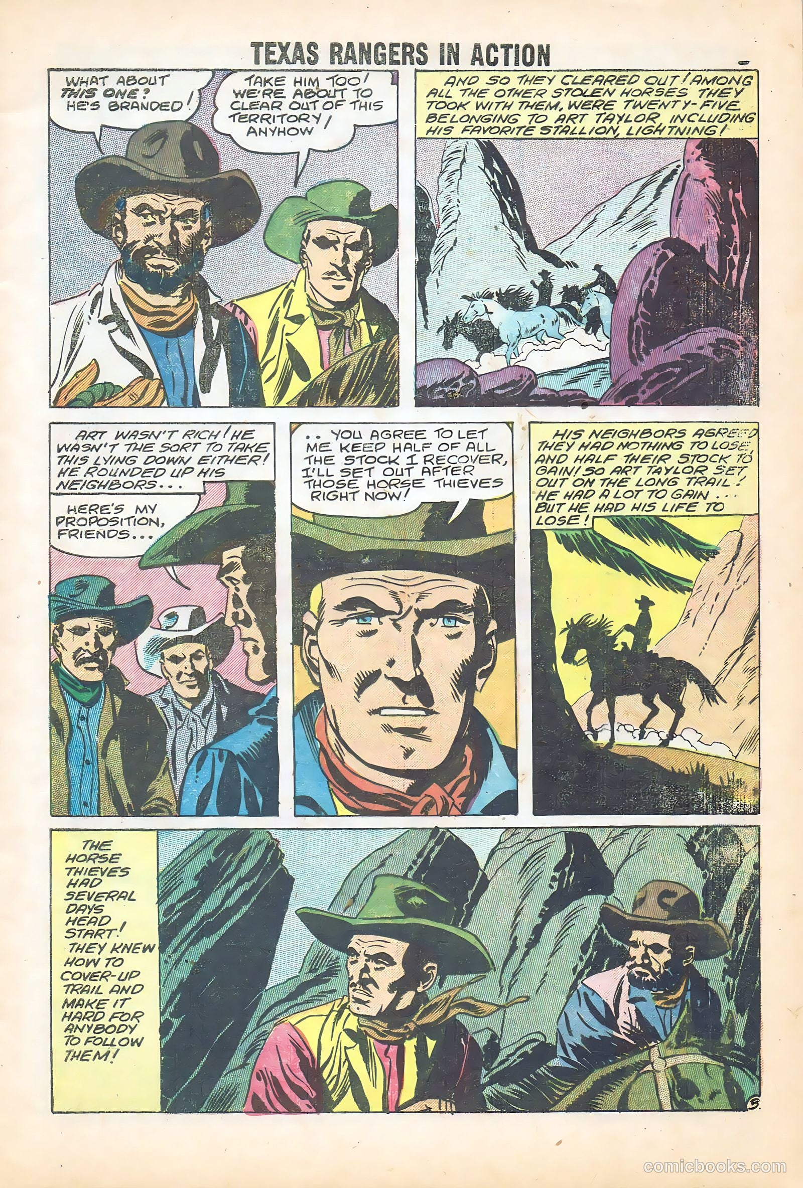 Texas Rangers in Action #15 (1959) — page 5 of 35