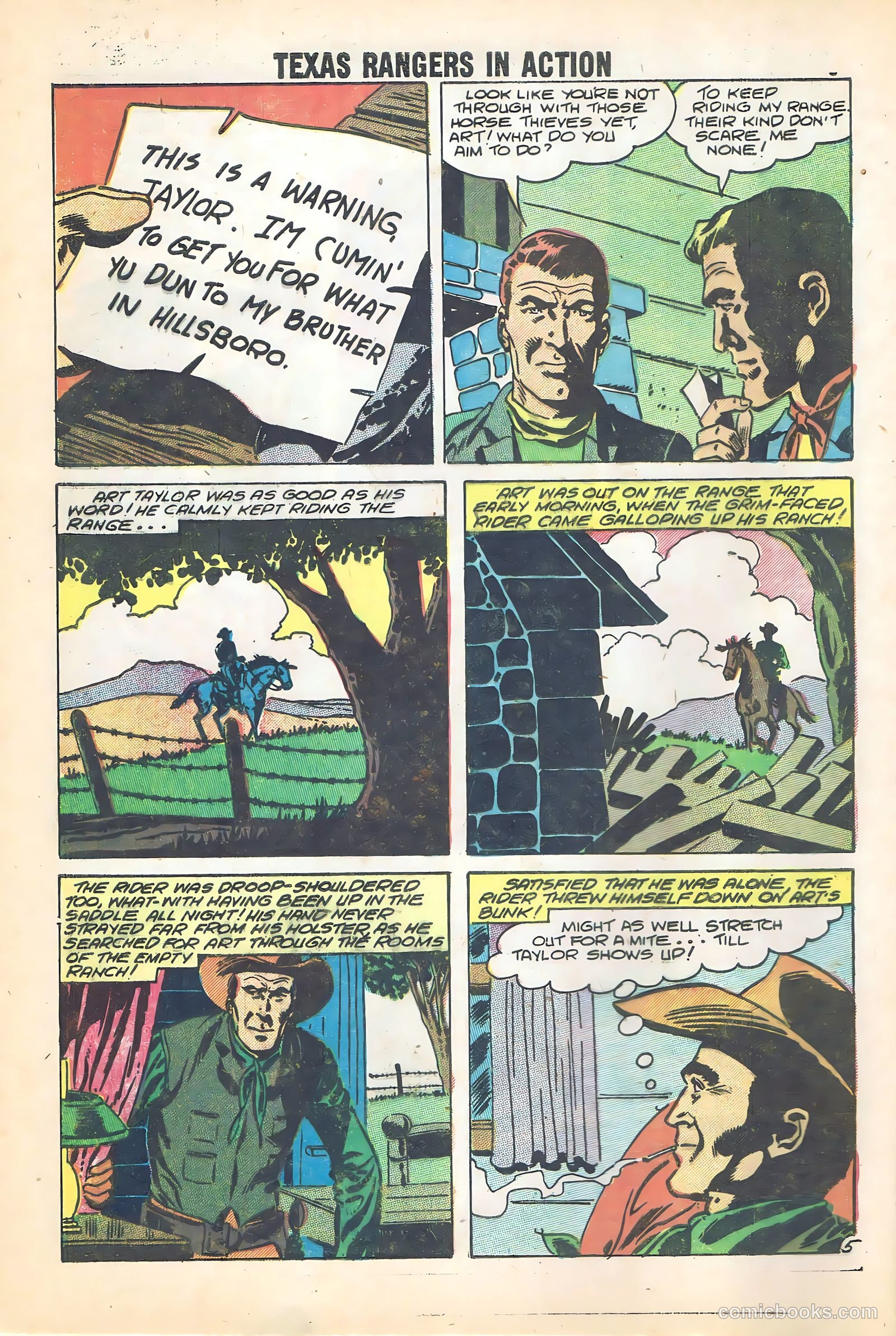 Texas Rangers in Action #15 (1959) — page 8 of 35