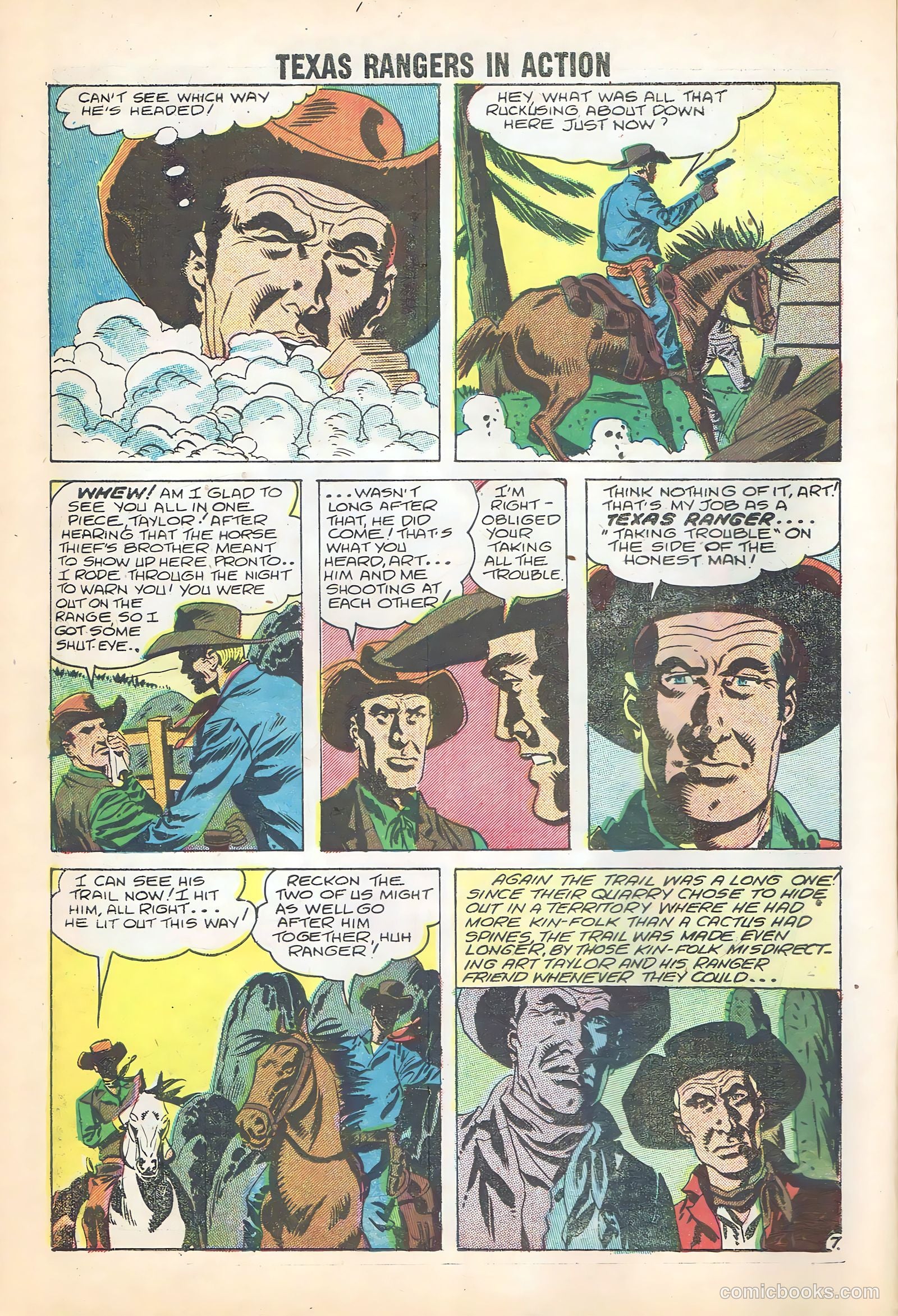 Texas Rangers in Action #15 (1959) — page 10 of 35