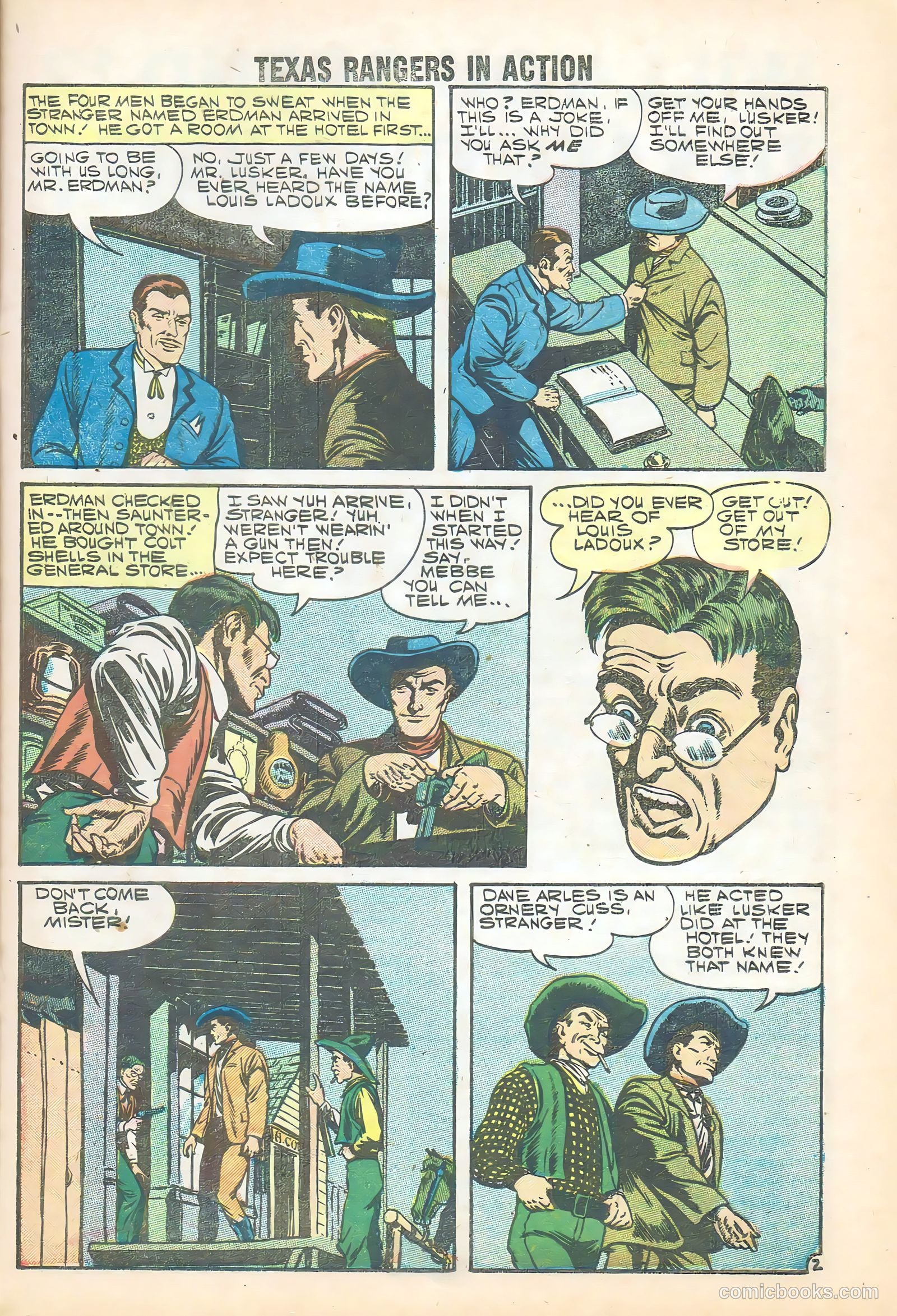 Texas Rangers in Action #15 (1959) — page 20 of 35