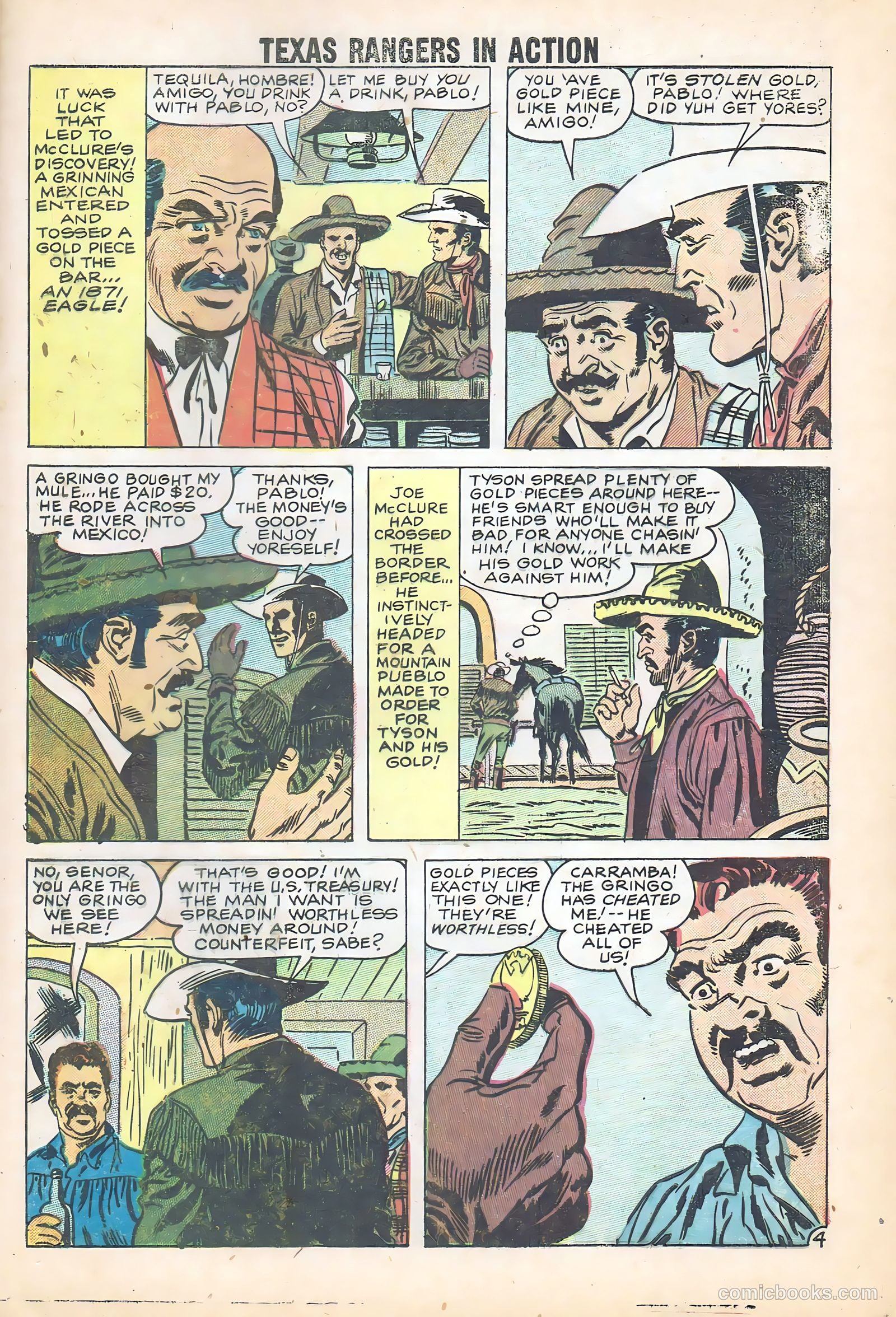 Texas Rangers in Action #15 (1959) — page 28 of 35