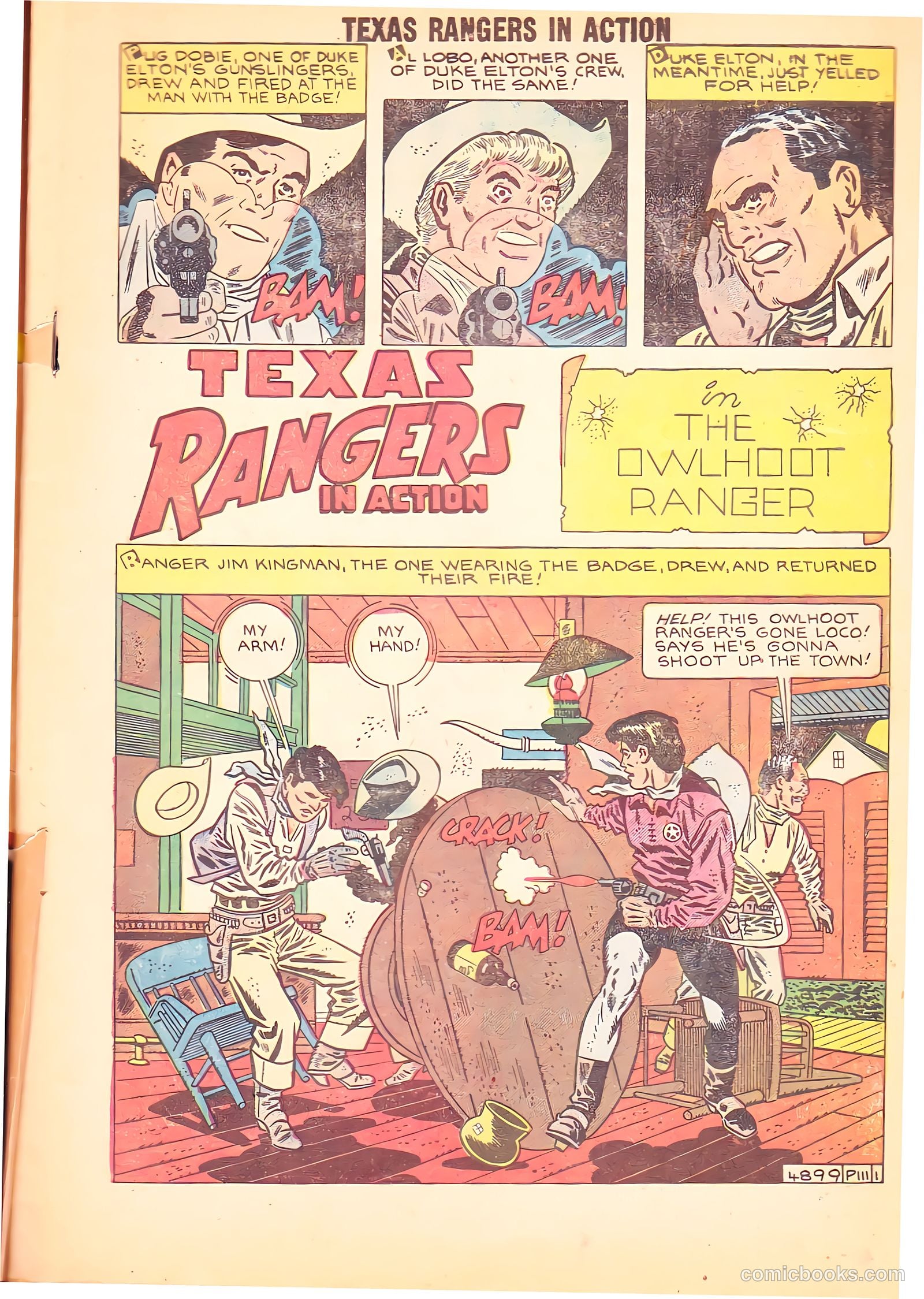 Texas Rangers in Action #16 (1959) — page 3 of 36