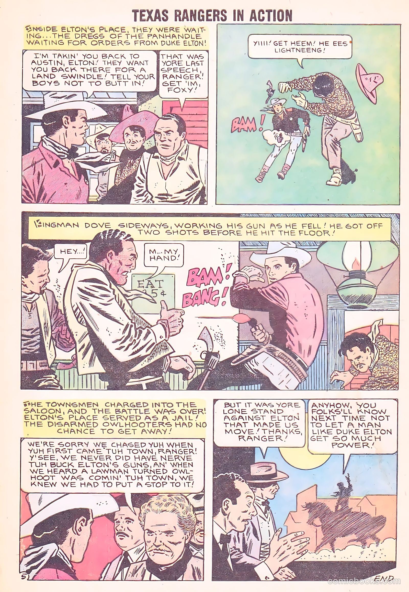 Texas Rangers in Action #16 (1959) — page 8 of 36