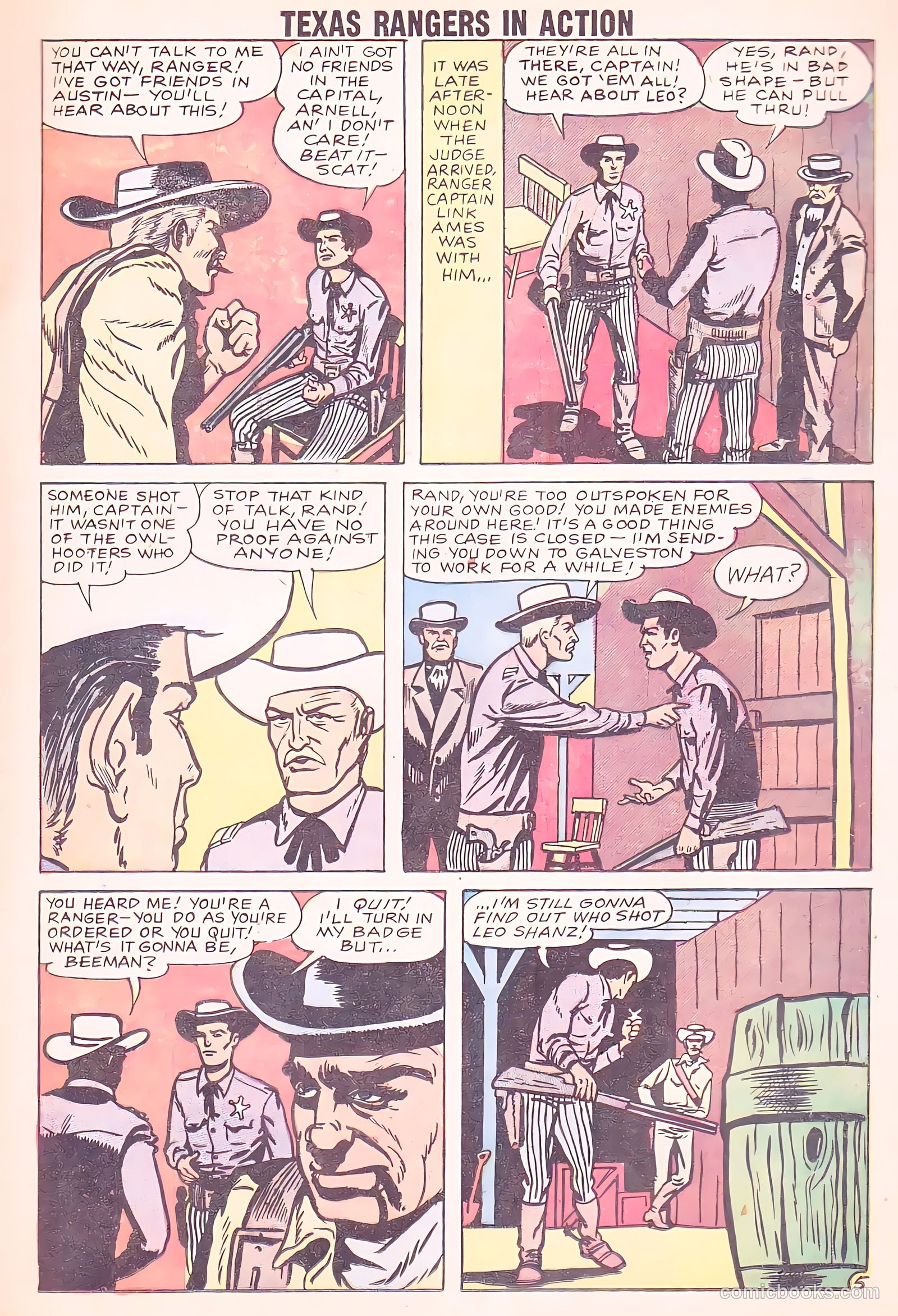 Texas Rangers in Action #16 (1959) — page 17 of 36