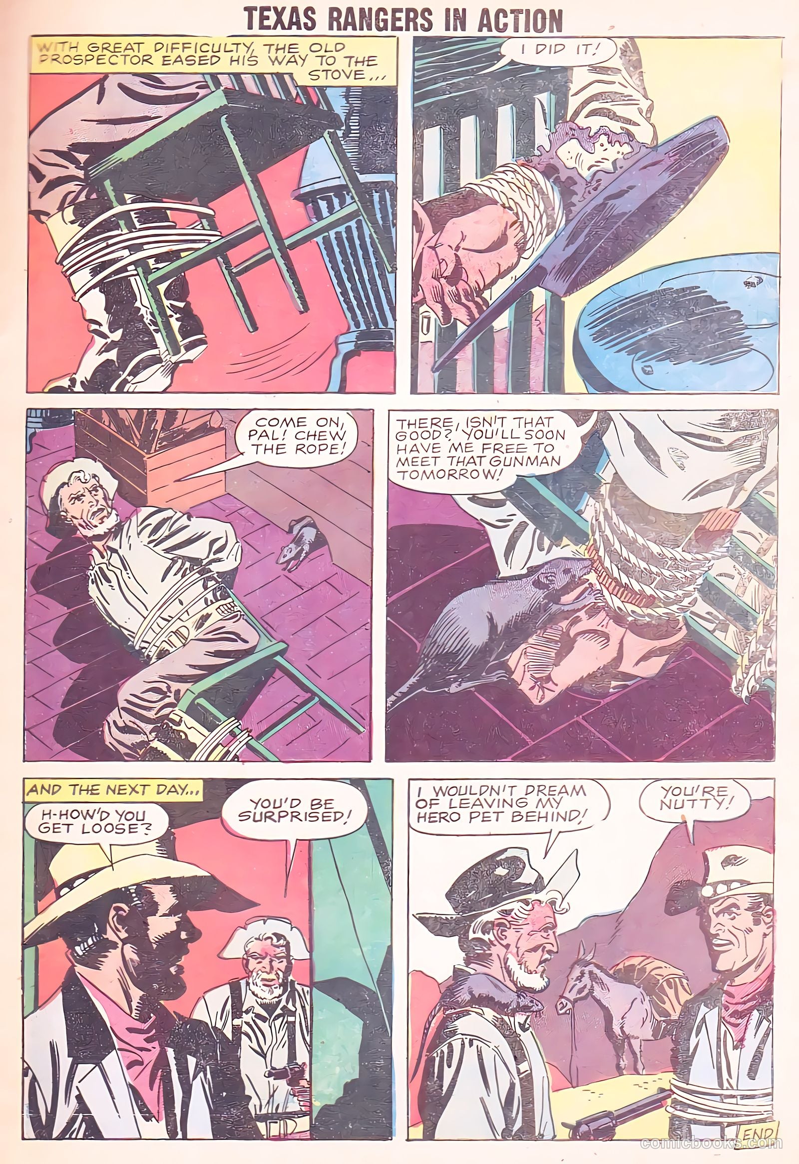 Texas Rangers in Action #16 (1959) — page 27 of 36