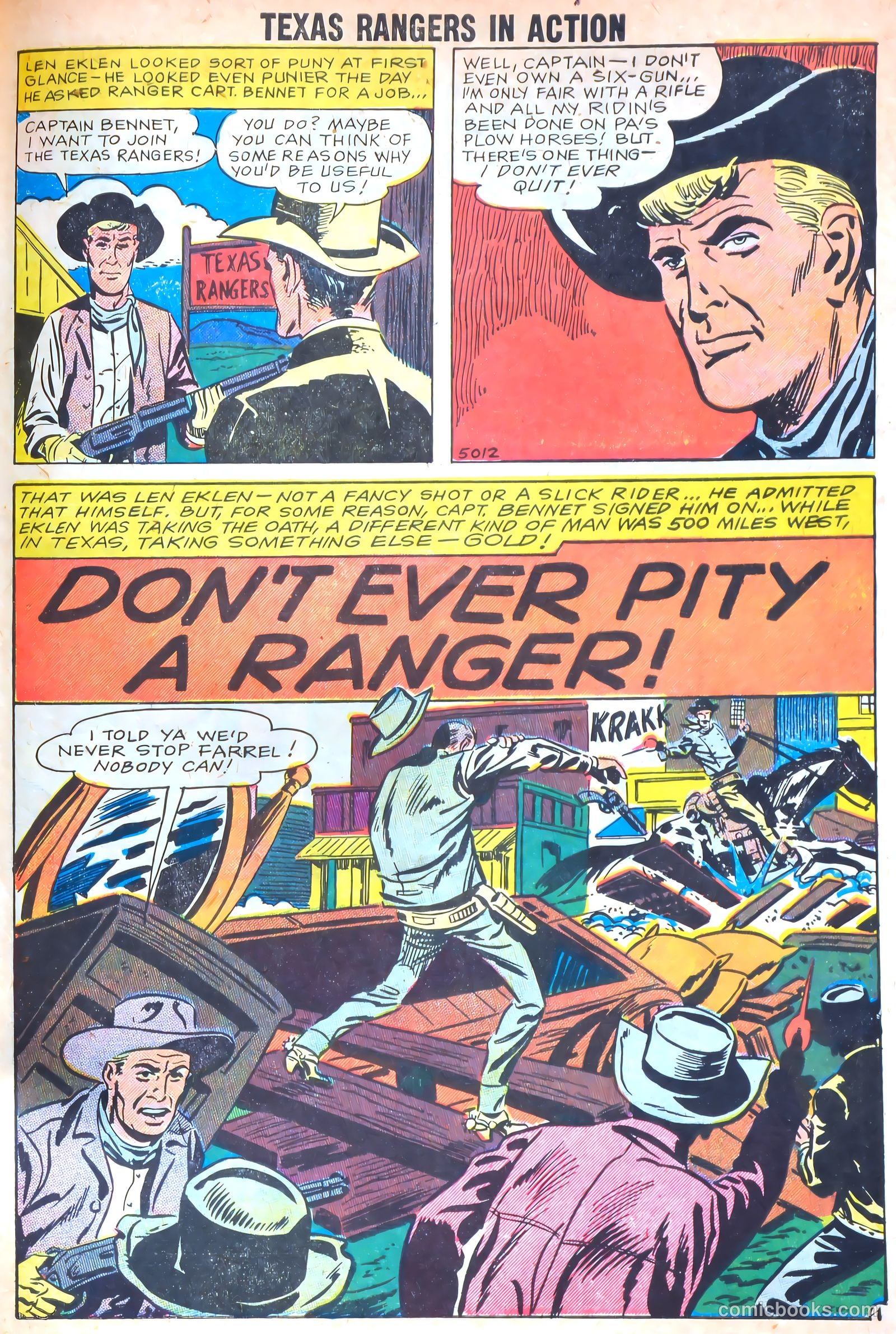 Texas Rangers in Action #17 (1959) — page 26 of 35