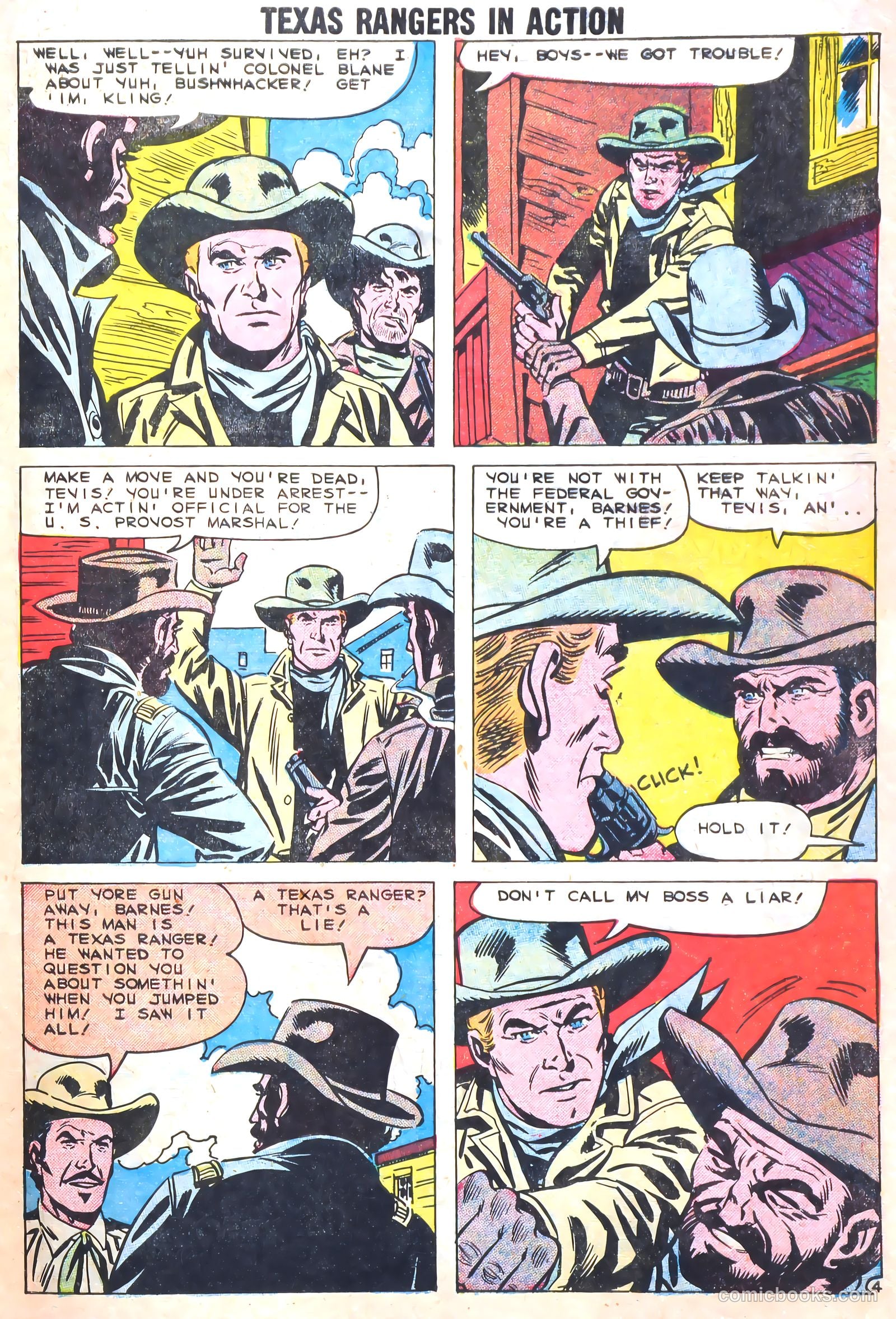 Texas Rangers in Action #18 (1959) — page 7 of 35