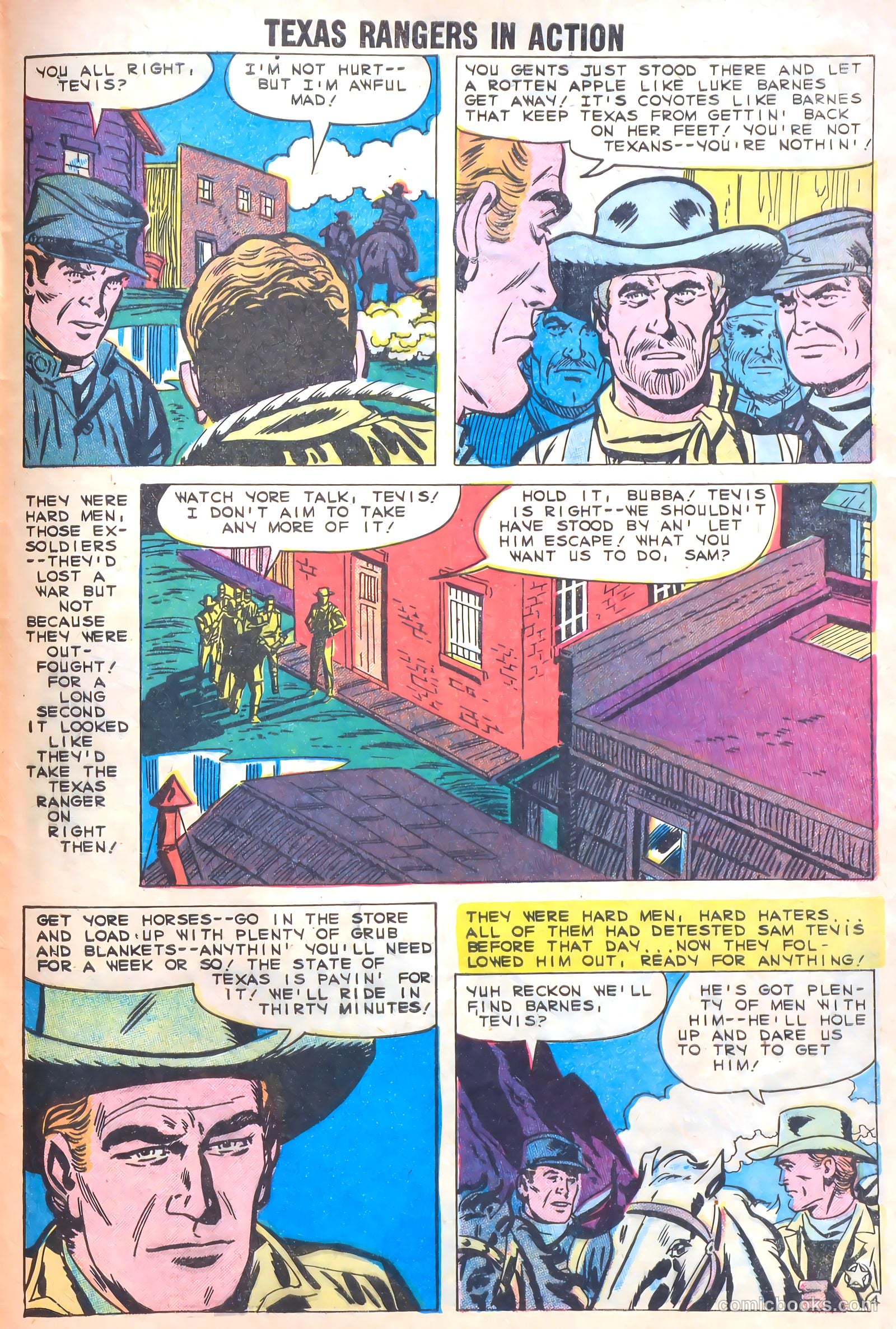 Texas Rangers in Action #18 (1959) — page 28 of 35