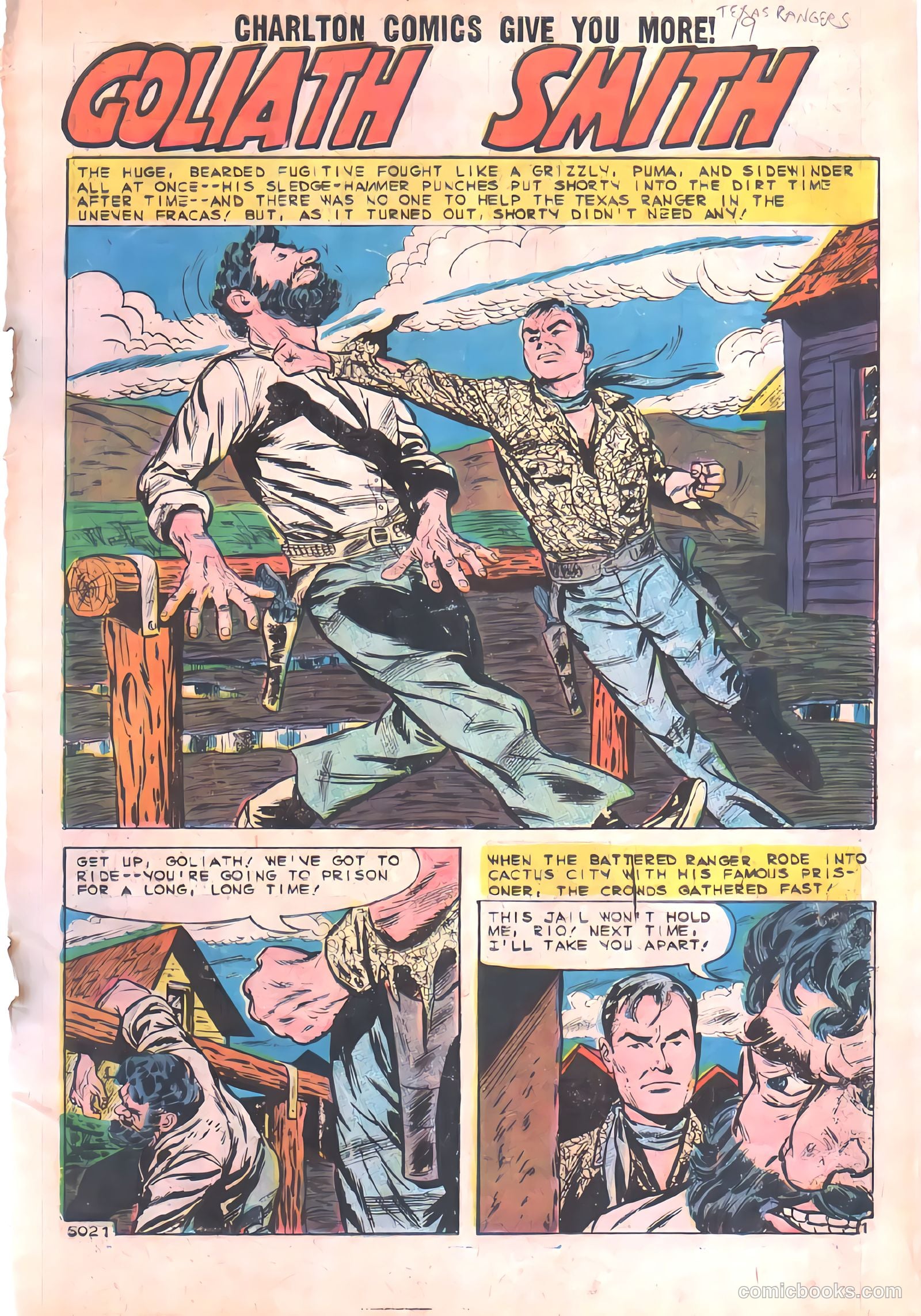 Texas Rangers in Action #19 (1959) — page 3 of 37