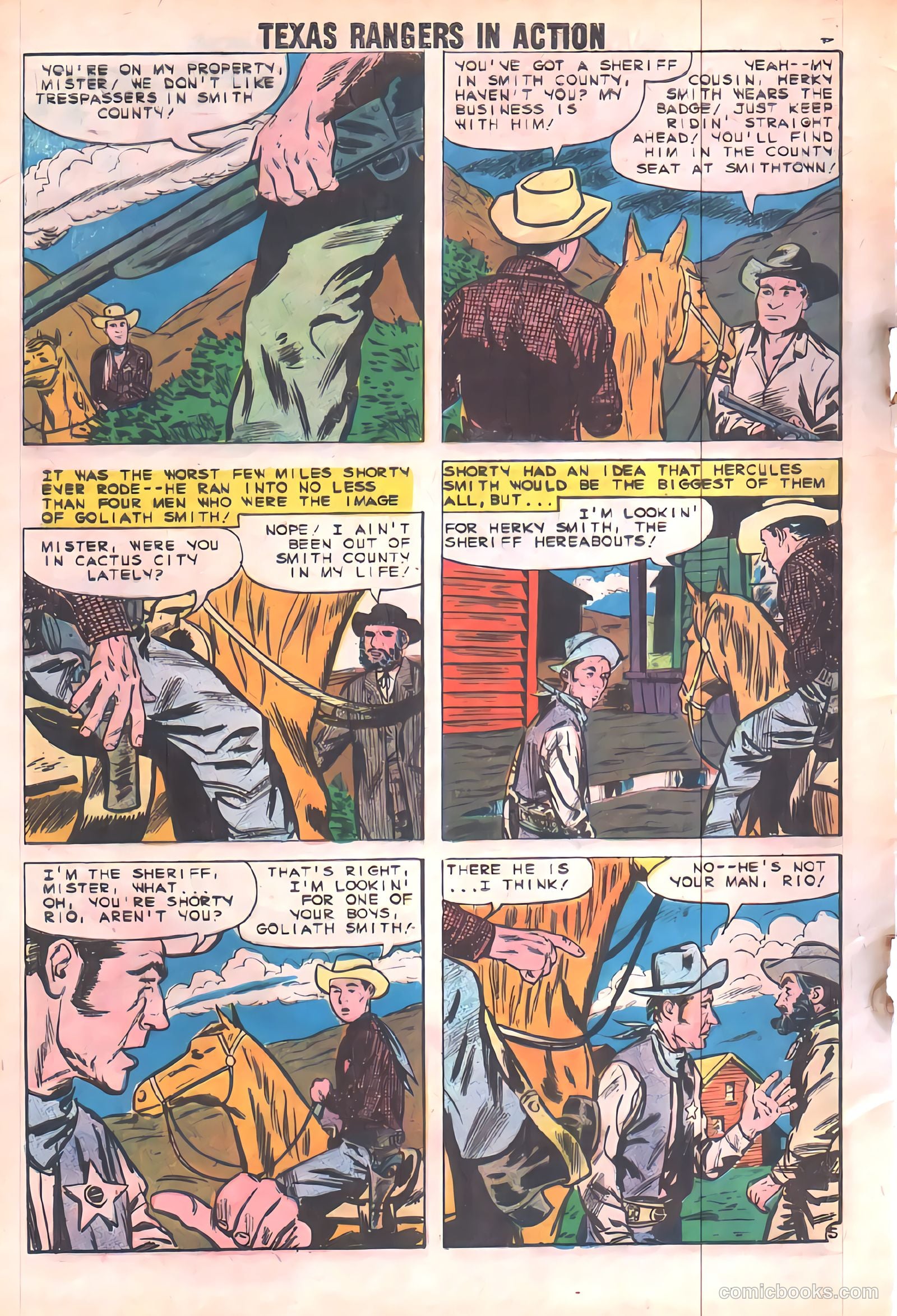 Texas Rangers in Action #19 (1959) — page 8 of 37