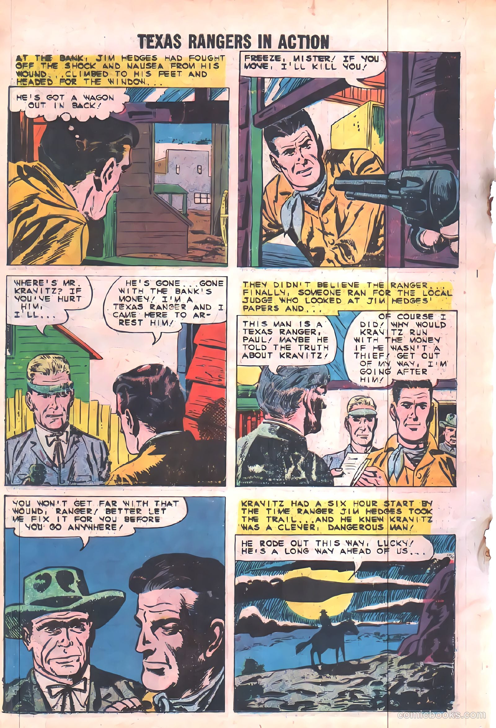 Texas Rangers in Action #19 (1959) — page 18 of 37