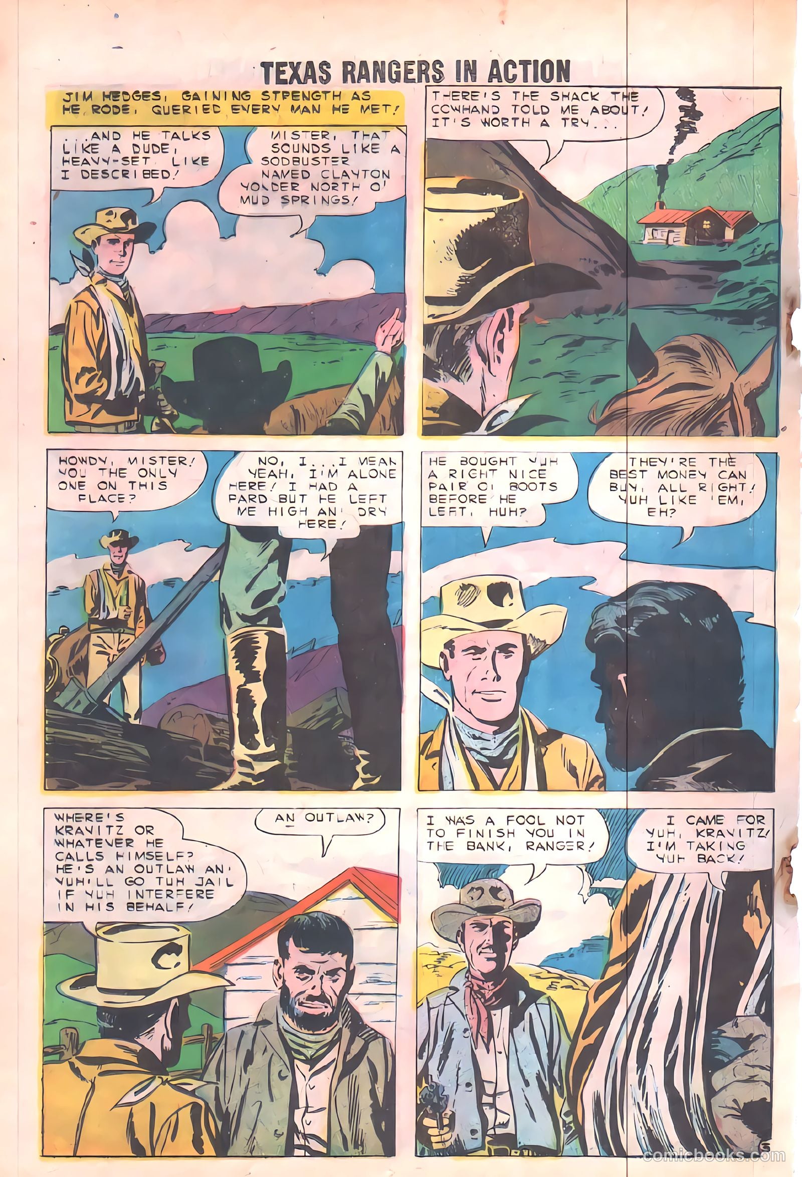 Texas Rangers in Action #19 (1959) — page 20 of 37