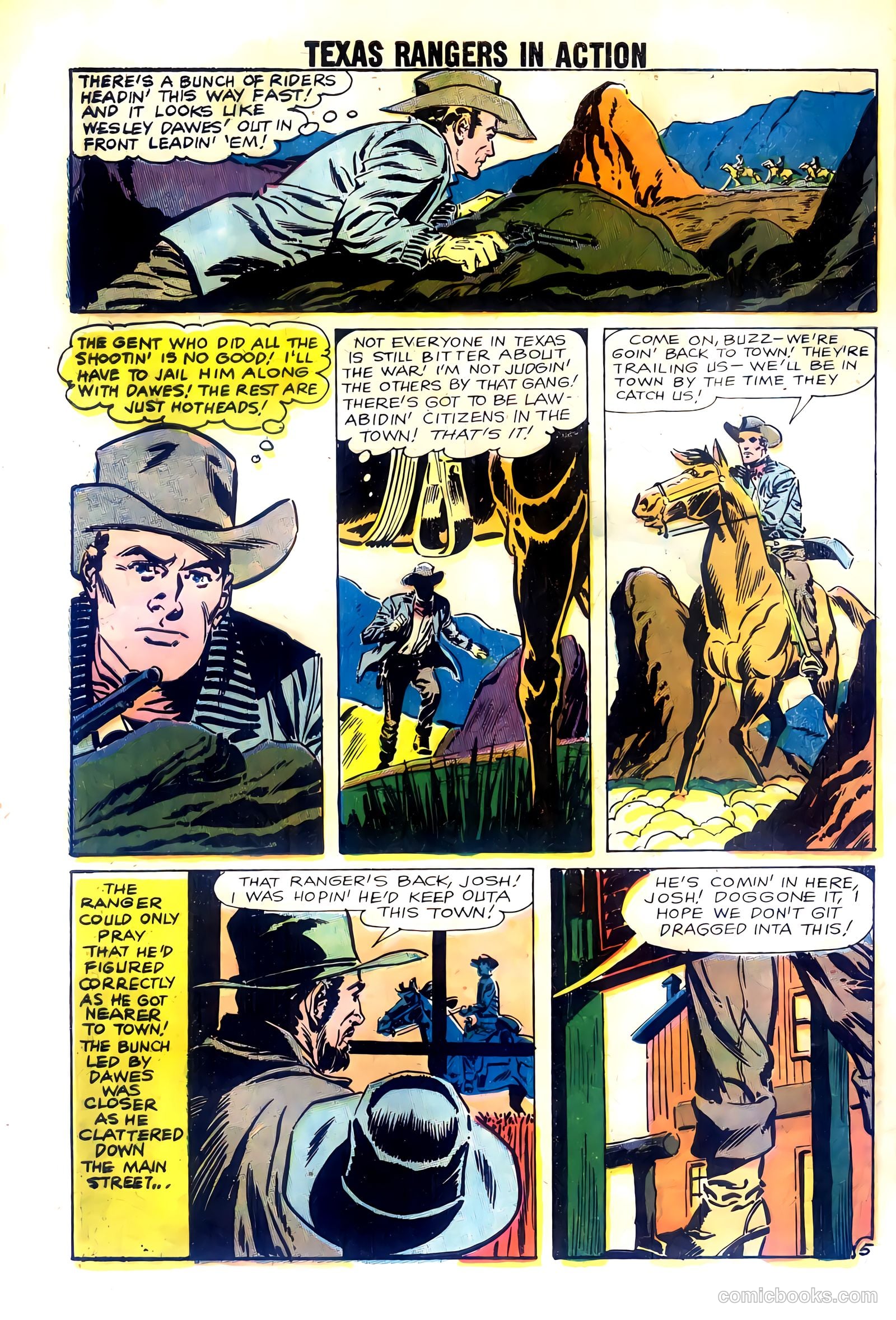 Texas Rangers in Action #20 (1960) — page 8 of 36