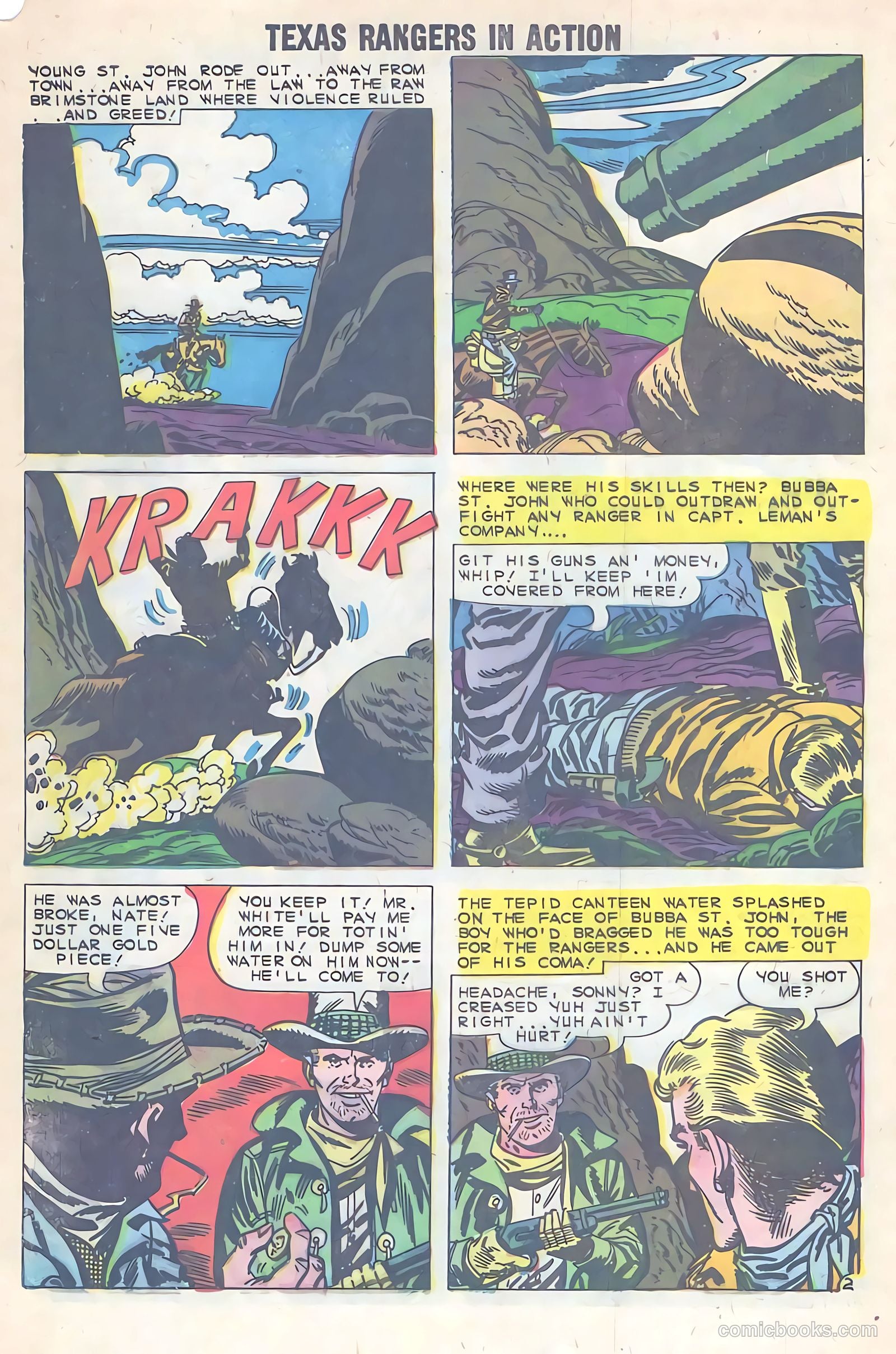 Texas Rangers in Action #21 (1960) — page 4 of 36