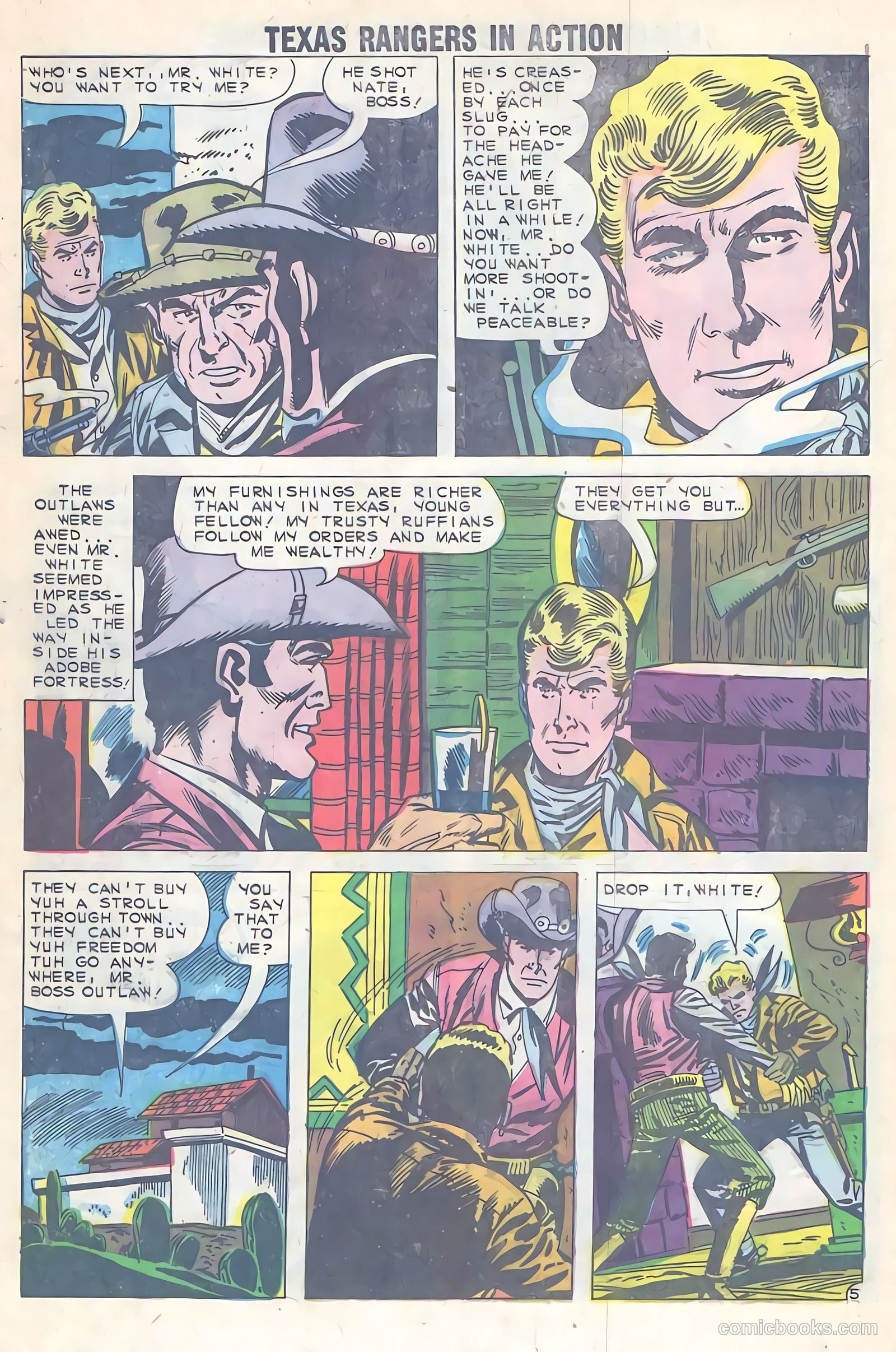 Texas Rangers in Action #21 (1960) — page 8 of 36