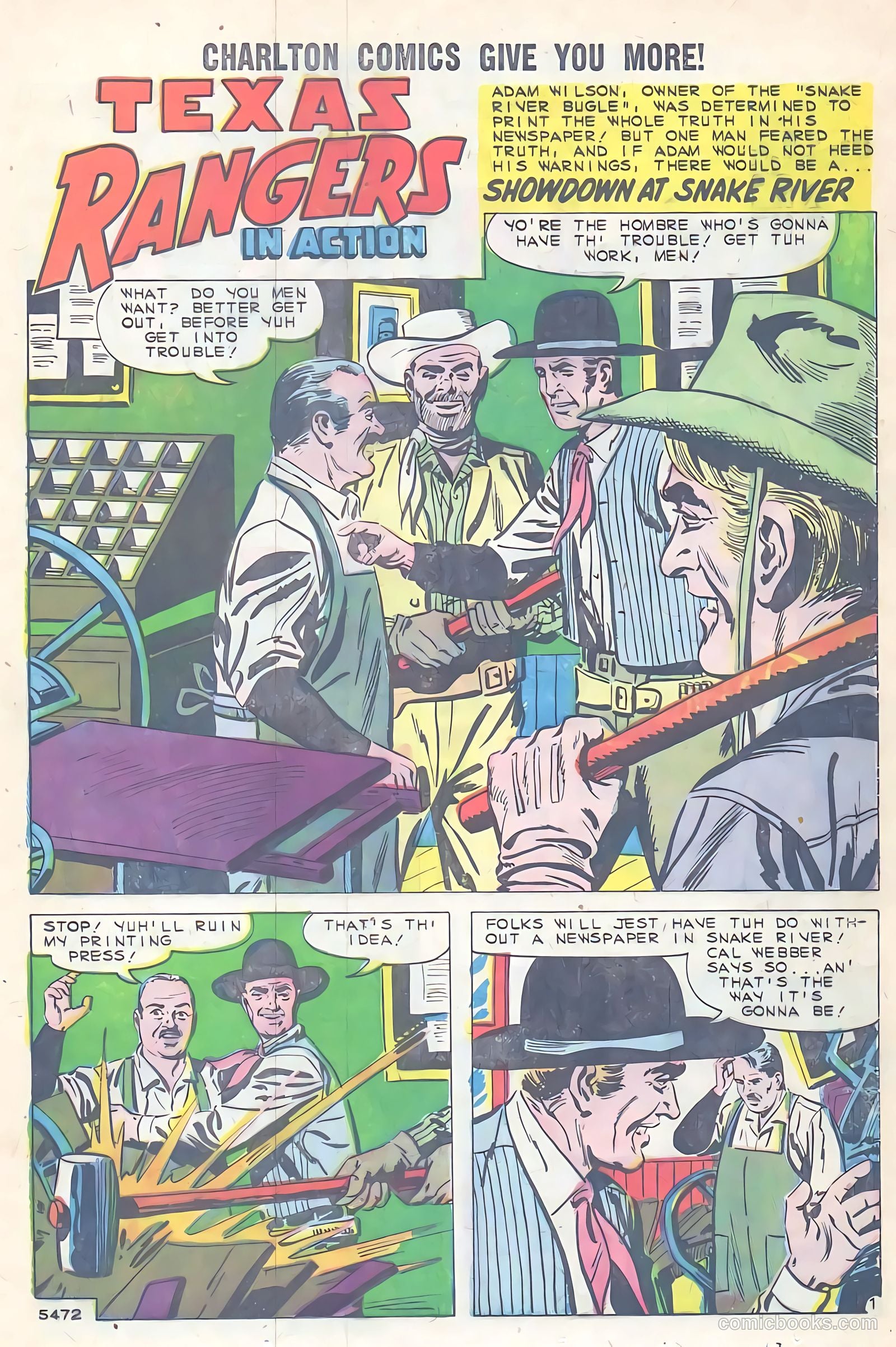 Texas Rangers in Action #21 (1960) — page 13 of 36