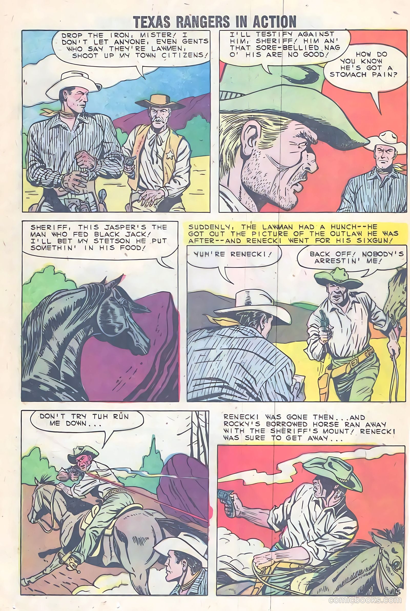 Texas Rangers in Action #21 (1960) — page 24 of 36