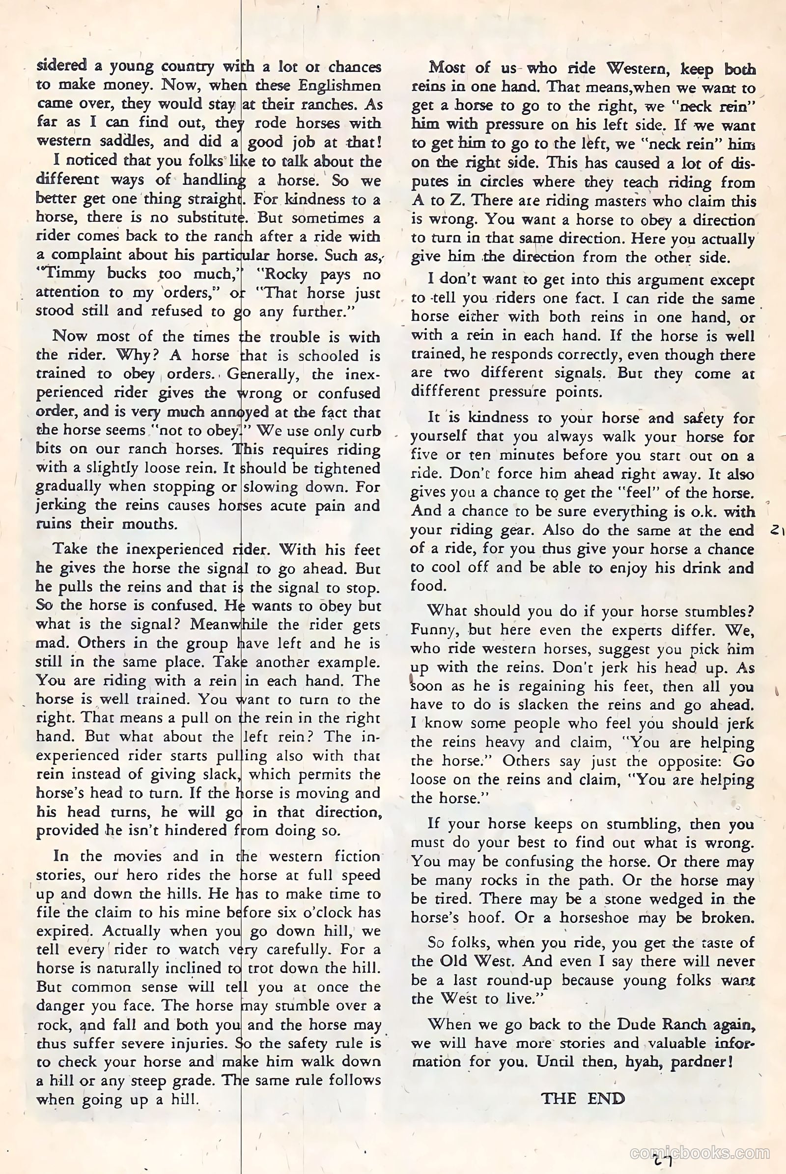 Texas Rangers in Action #21 (1960) — page 27 of 36