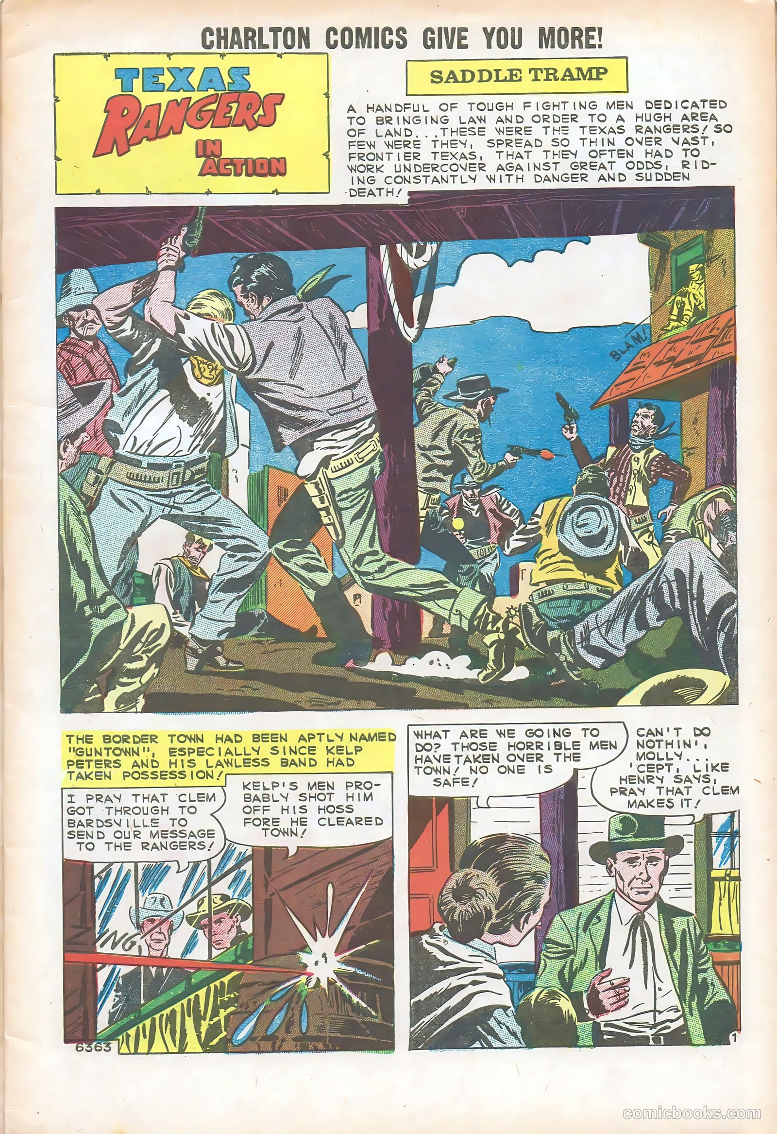 Texas Rangers in Action #23 (1960) — page 3 of 36