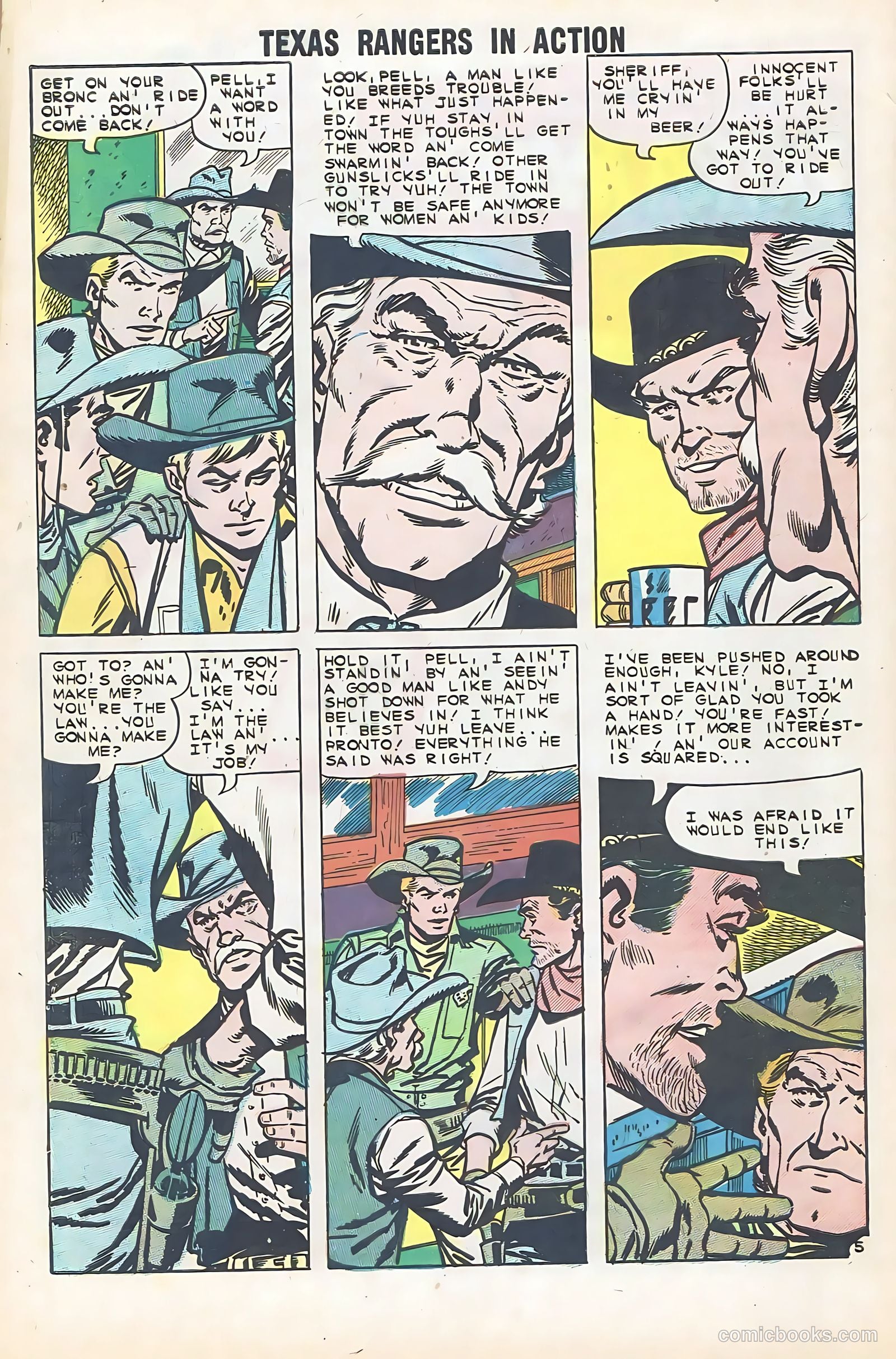 Texas Rangers in Action #24 (1960) — page 32 of 36