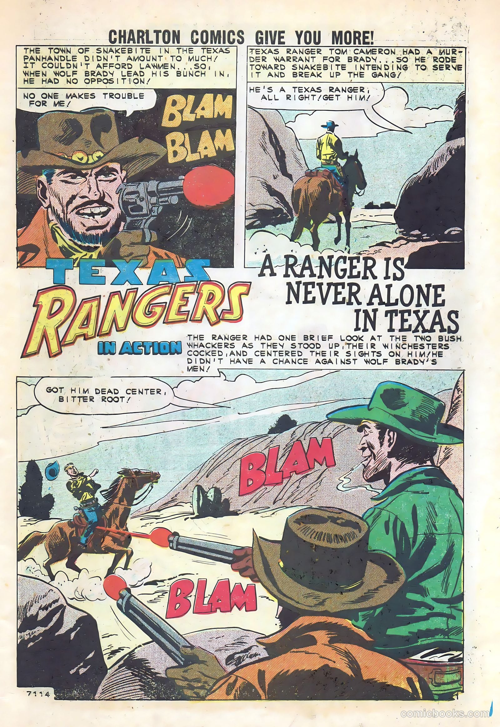 Texas Rangers in Action #28 (1961) — page 3 of 36