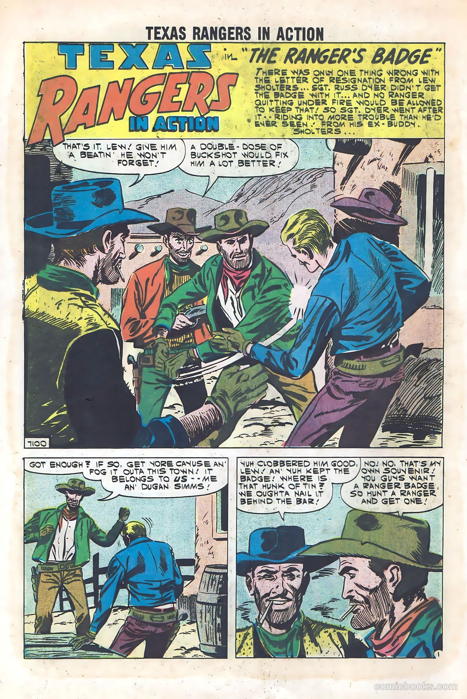 Texas Rangers in Action #28 (1961) — page 12 of 36