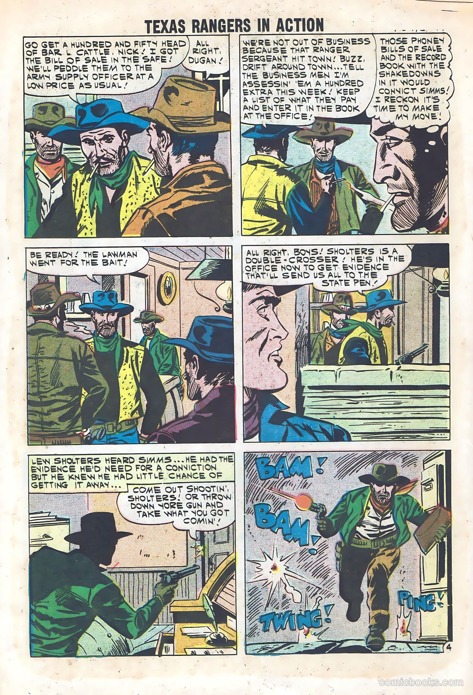 Texas Rangers in Action #28 (1961) — page 16 of 36