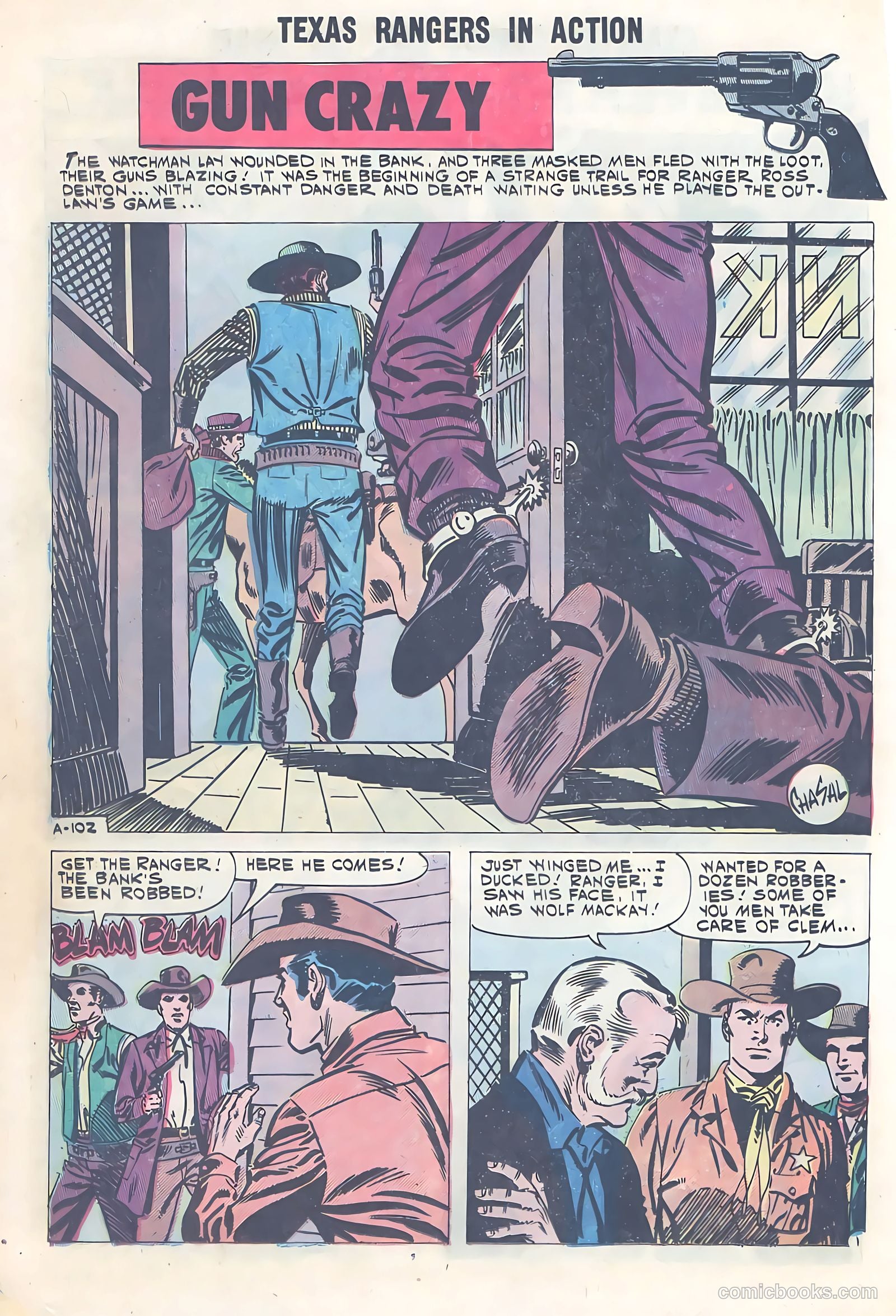 Texas Rangers in Action #29 (1961) — page 20 of 36