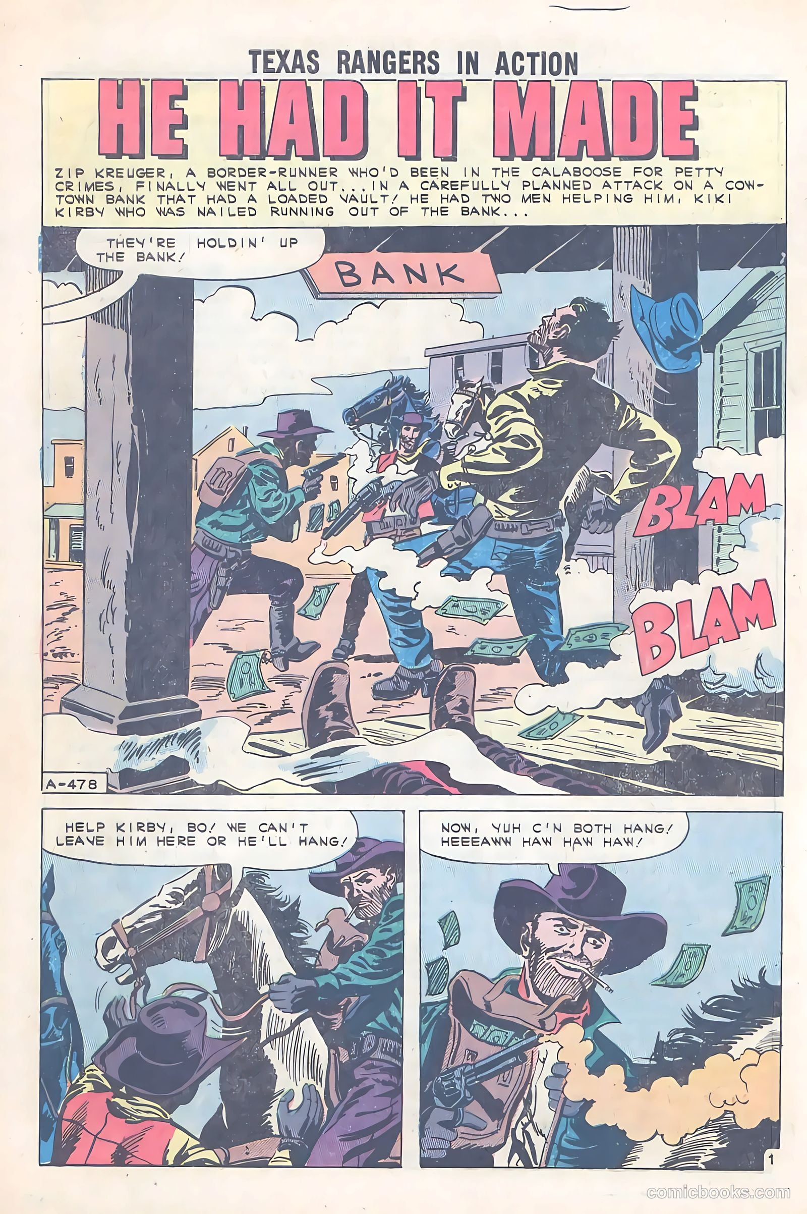 Texas Rangers in Action #29 (1961) — page 28 of 36