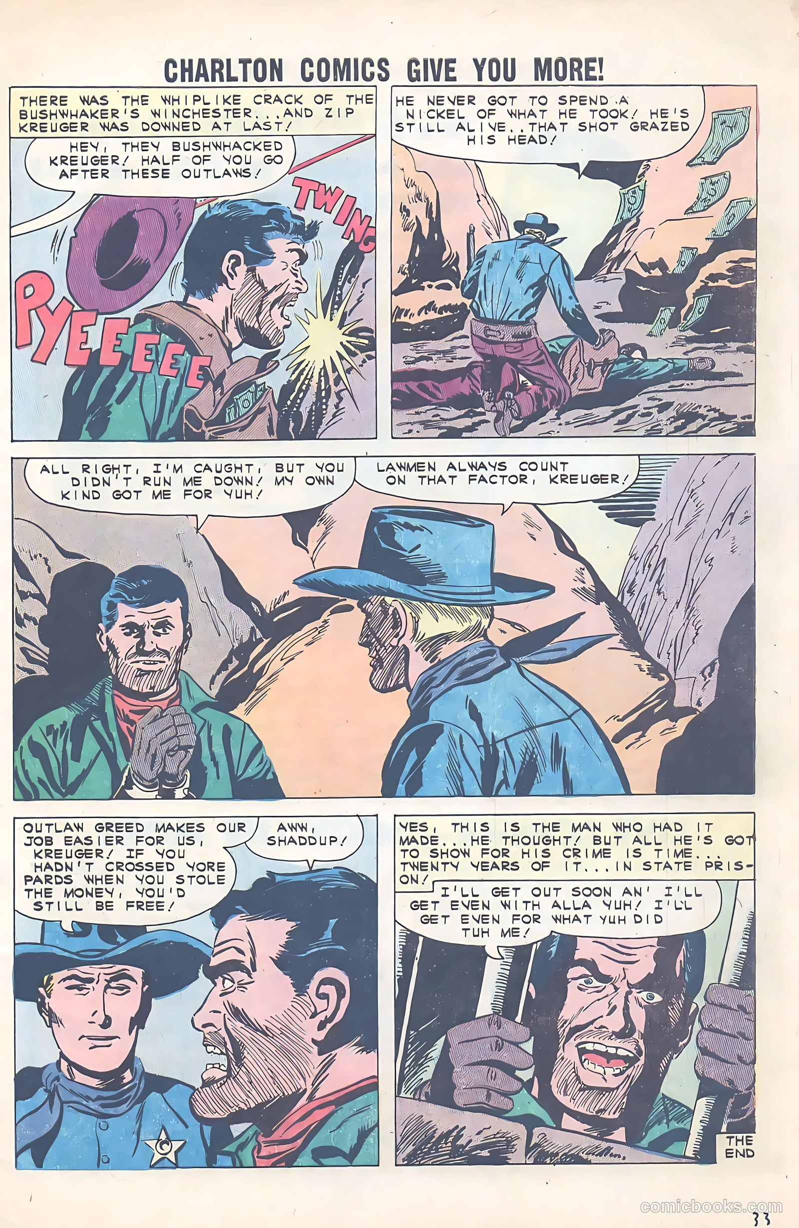 Texas Rangers in Action #29 (1961) — page 33 of 36