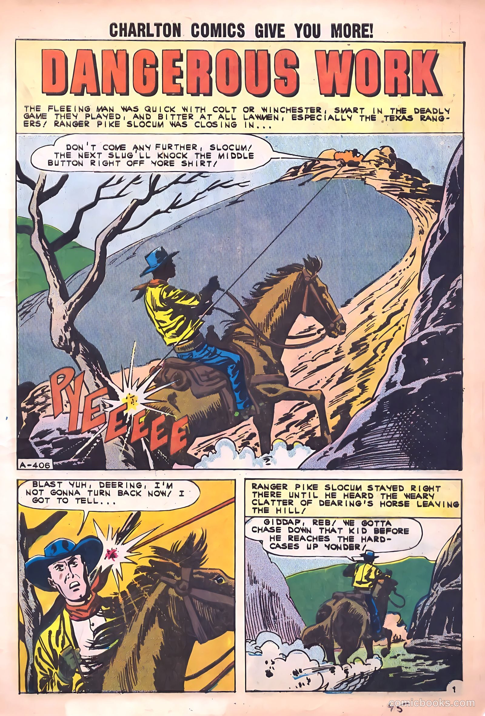 Texas Rangers in Action #30 (1961) — page 9 of 36