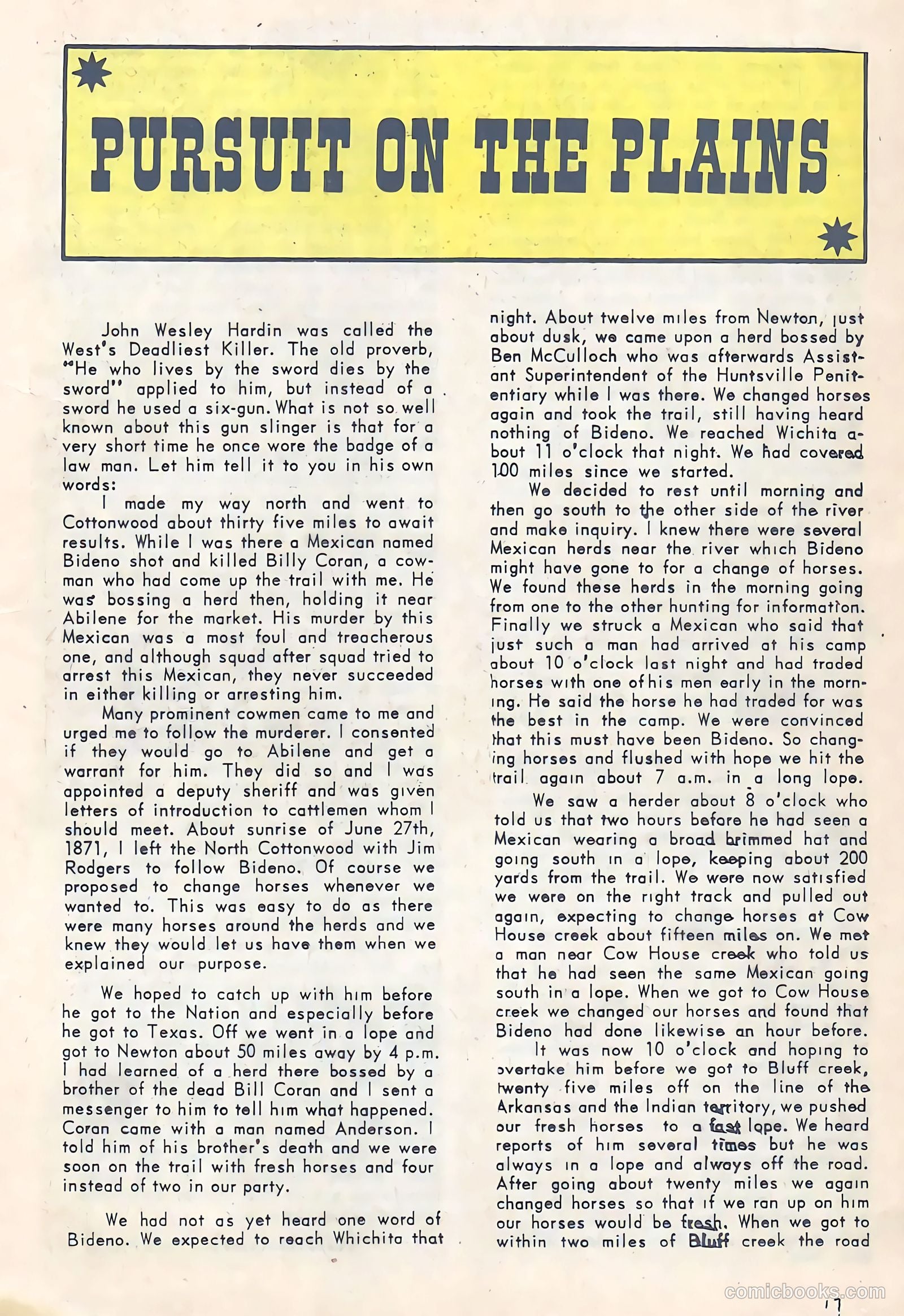 Texas Rangers in Action #36 (1962) — page 17 of 36