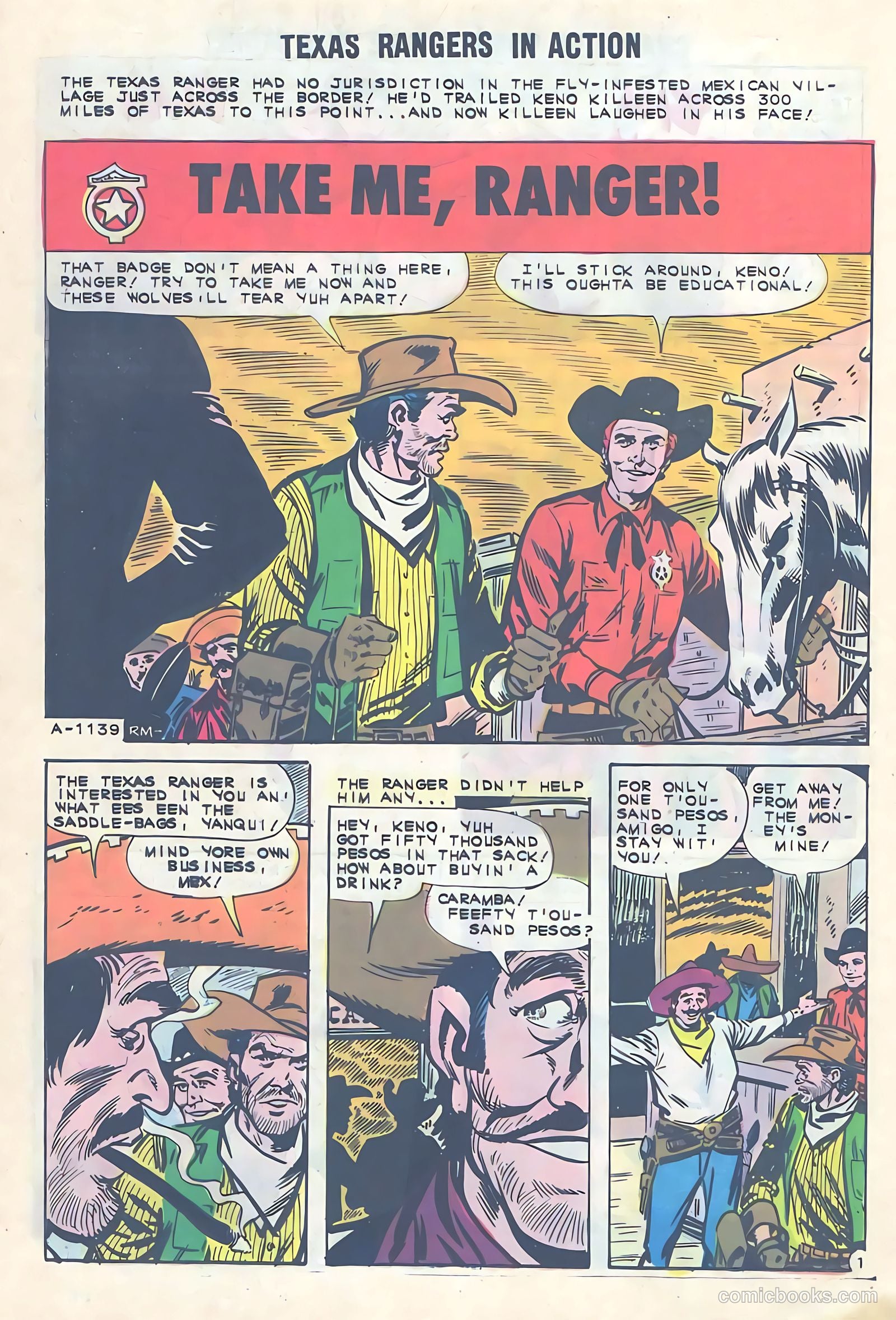 Texas Rangers in Action #36 (1962) — page 26 of 36