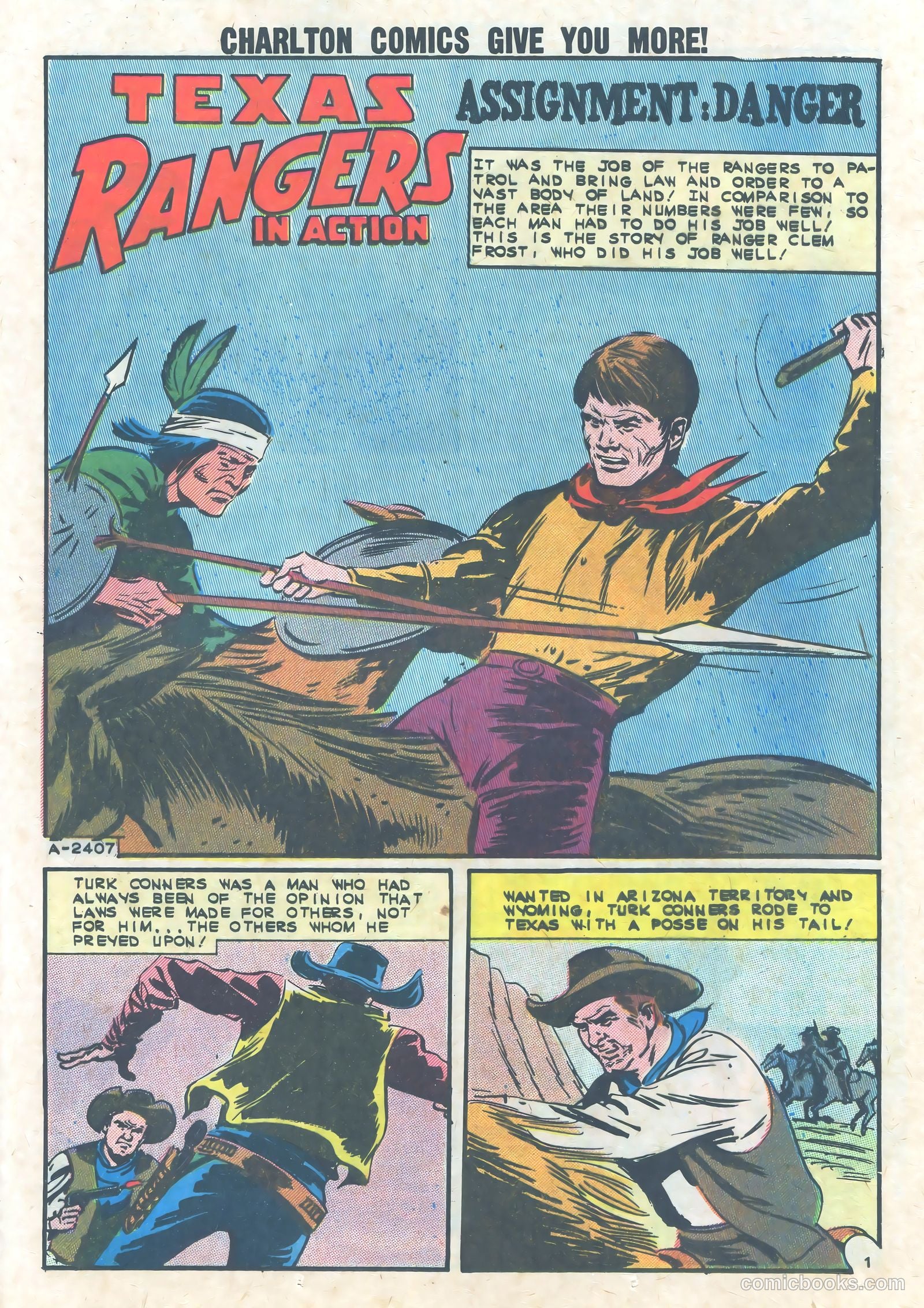 Texas Rangers in Action #39 (1963) — page 25 of 36