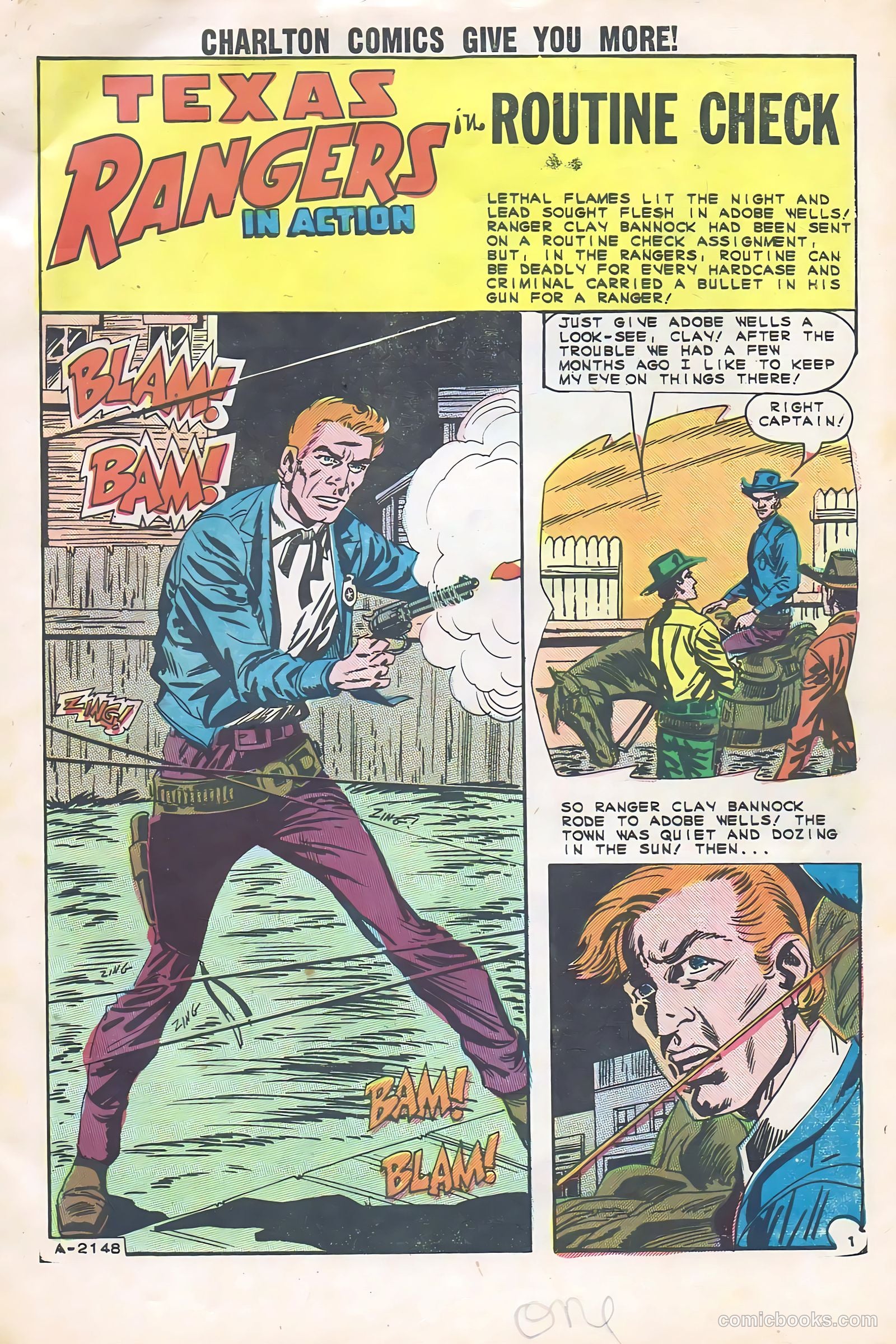 Texas Rangers in Action #46 (1964) — page 3 of 36