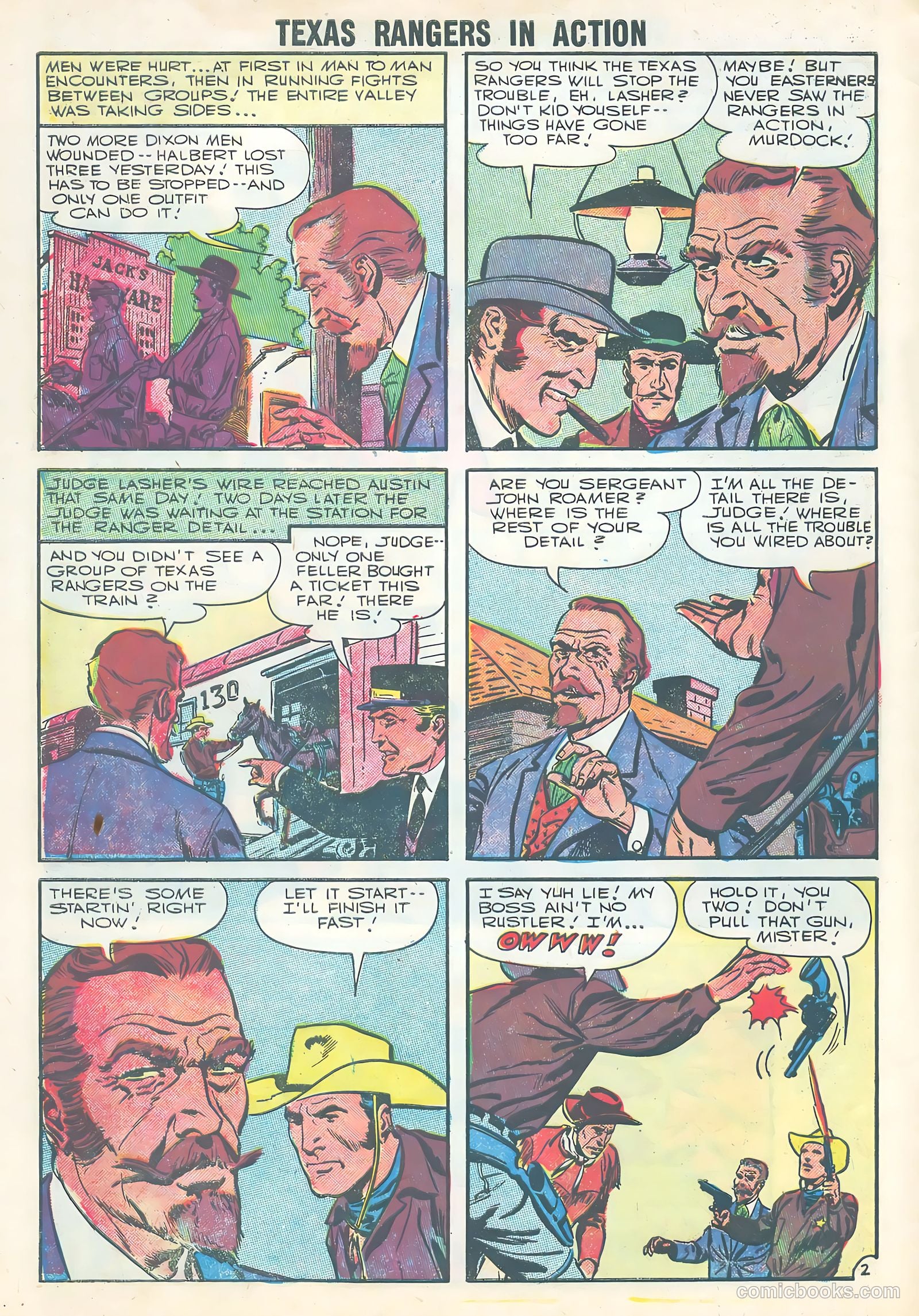 Texas Rangers in Action #5 (1956) — page 4 of 36