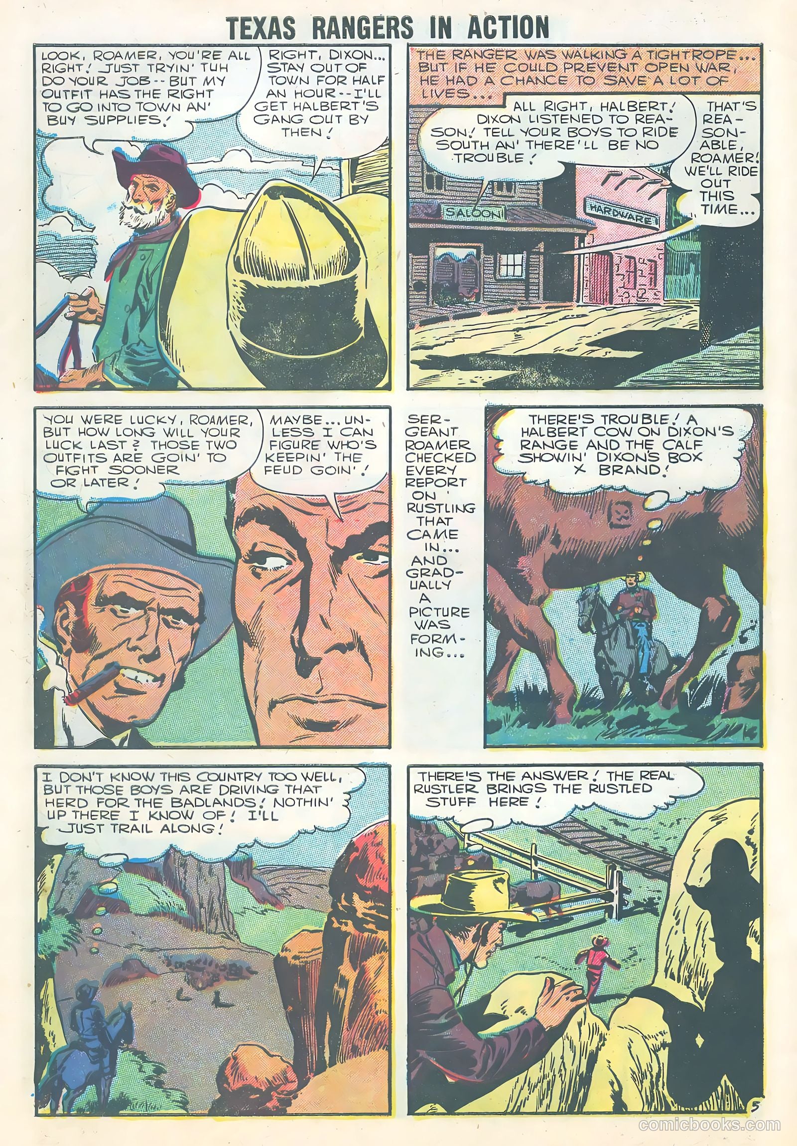 Texas Rangers in Action #5 (1956) — page 8 of 36