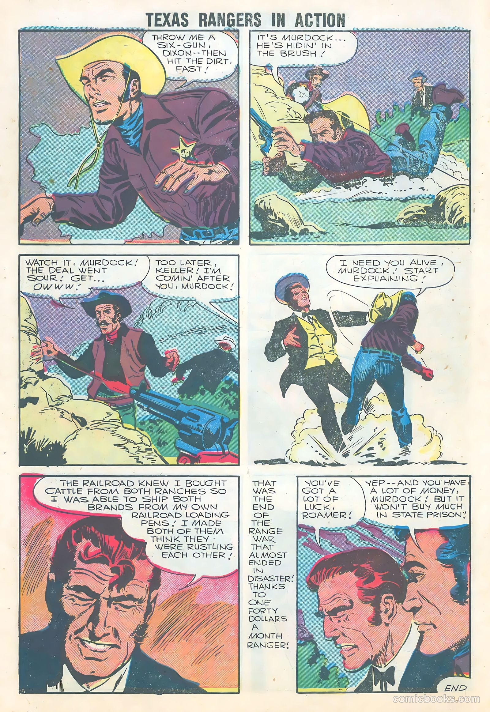 Texas Rangers in Action #5 (1956) — page 10 of 36