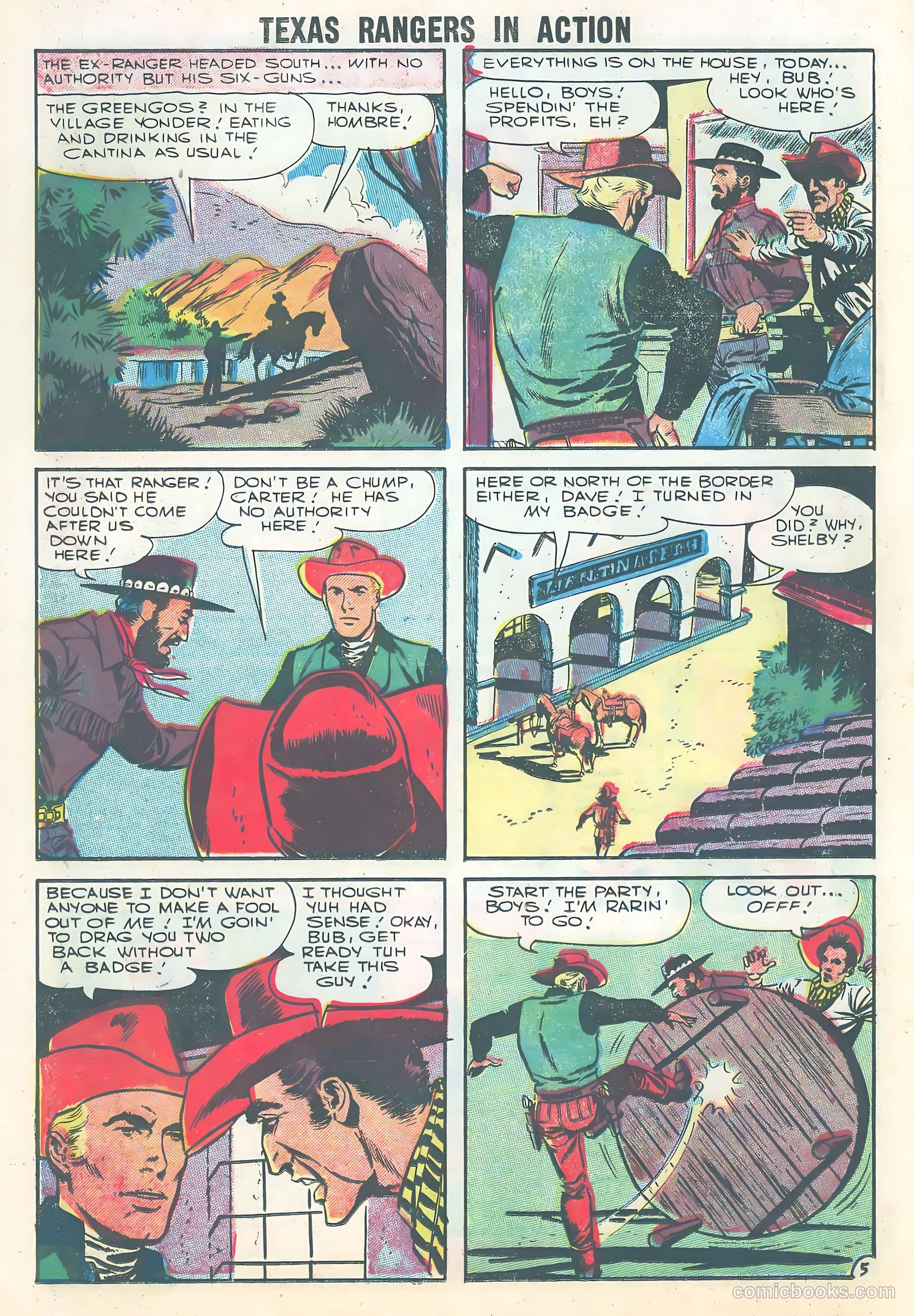 Texas Rangers in Action #5 (1956) — page 16 of 36
