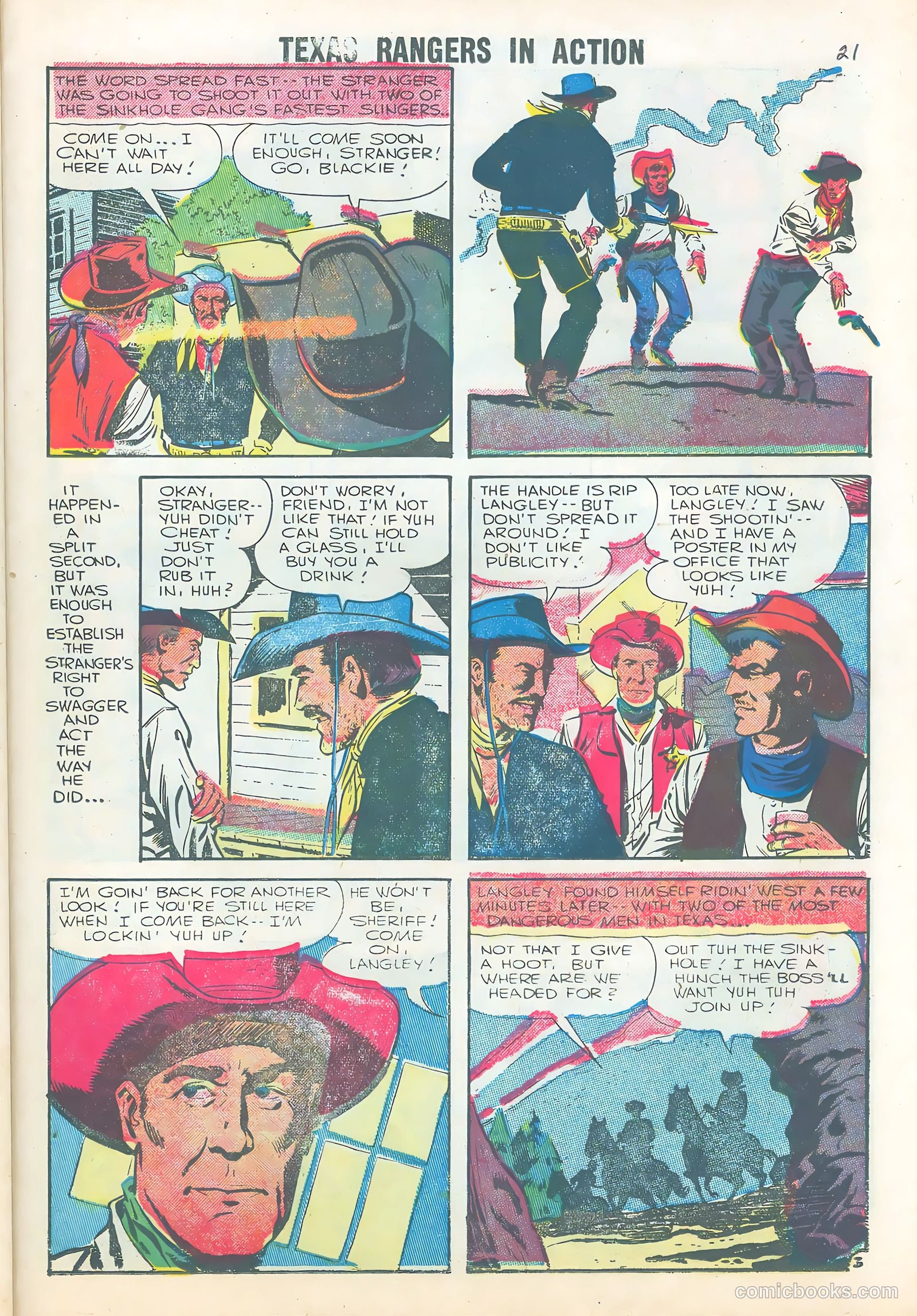 Texas Rangers in Action #5 (1956) — page 23 of 36