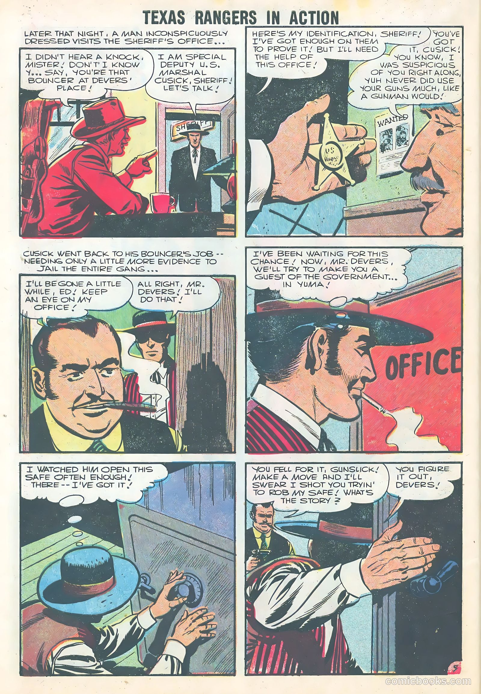 Texas Rangers in Action #5 (1956) — page 32 of 36