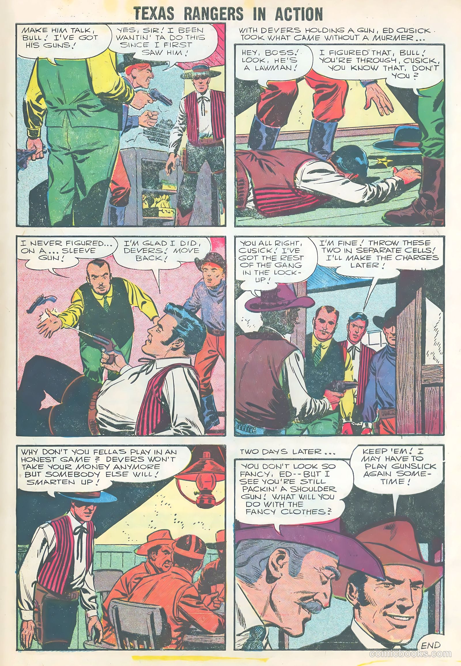 Texas Rangers in Action #5 (1956) — page 33 of 36