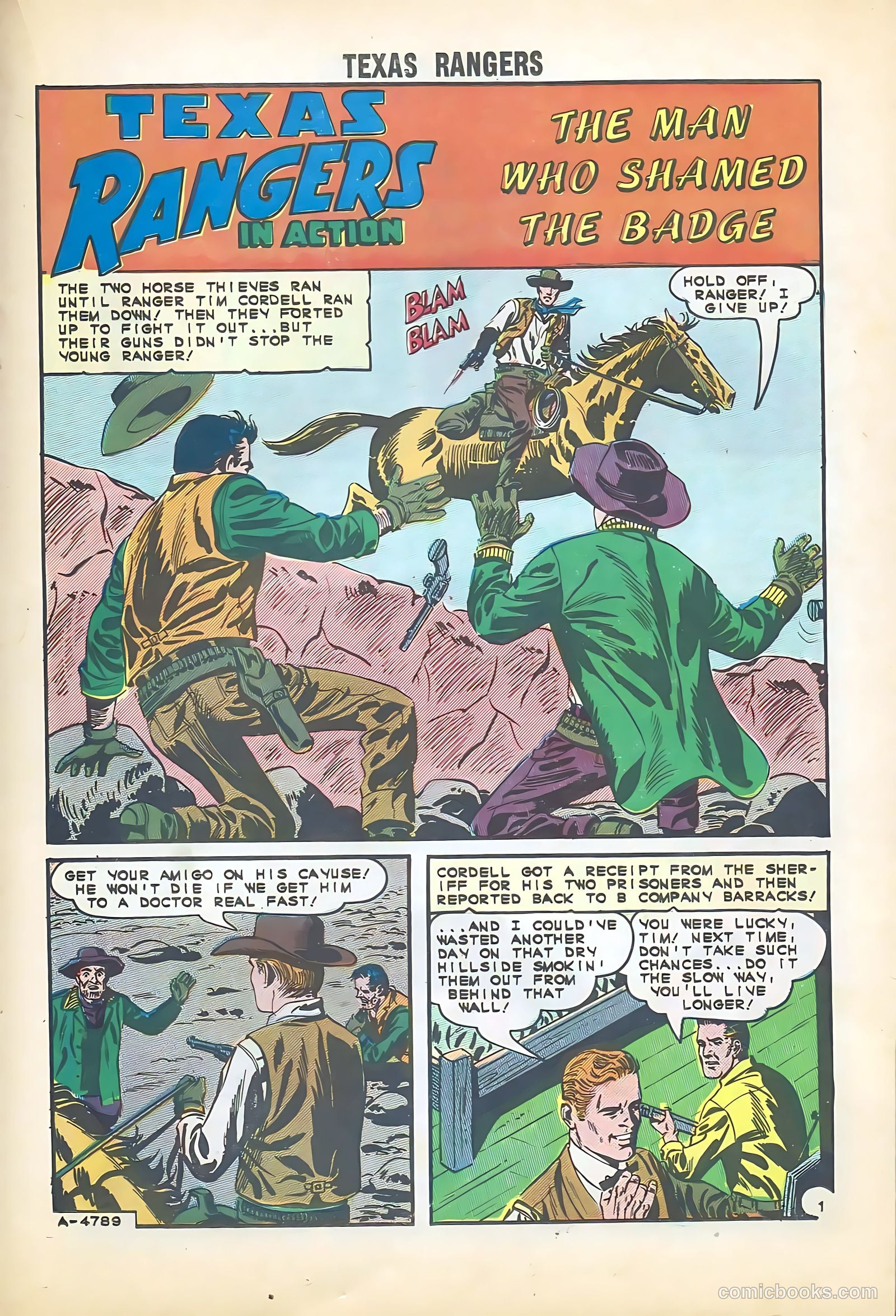 Texas Rangers in Action #51 (1965) — page 19 of 36
